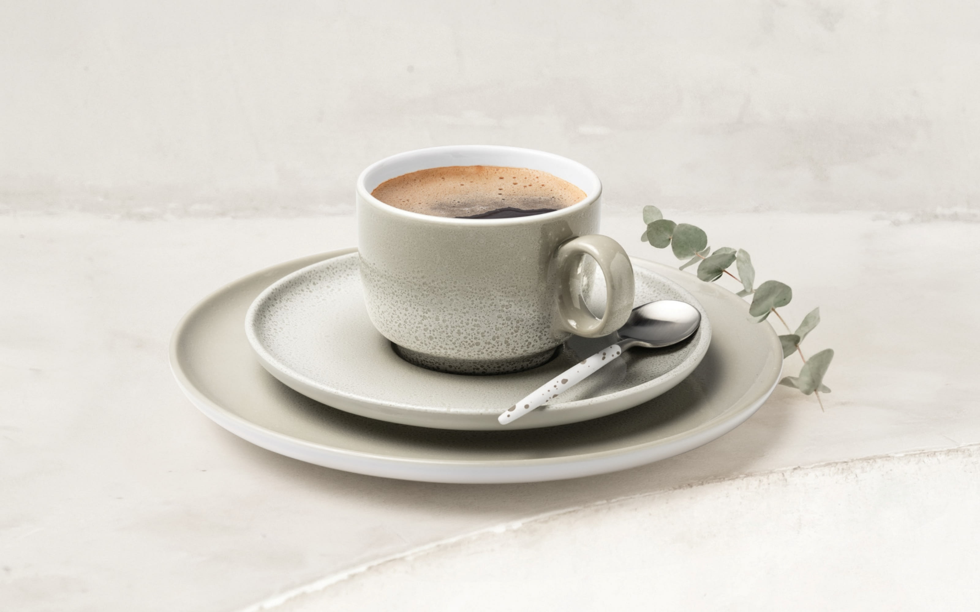 Kaffeeservice Sento-Home Aura, cream, 18-teilig