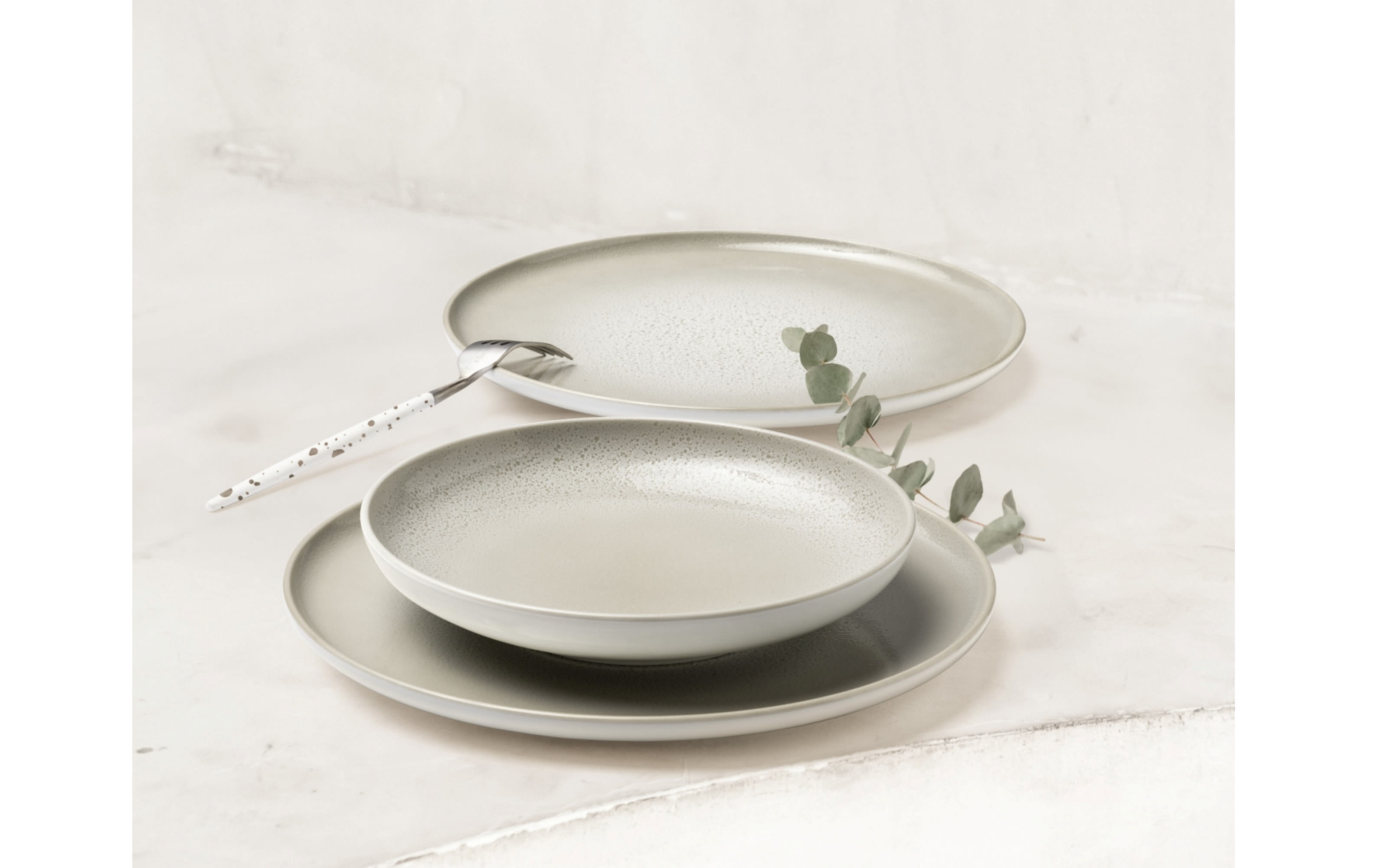 Tefelservice Sento-Home Aura, cream, 12-teilig