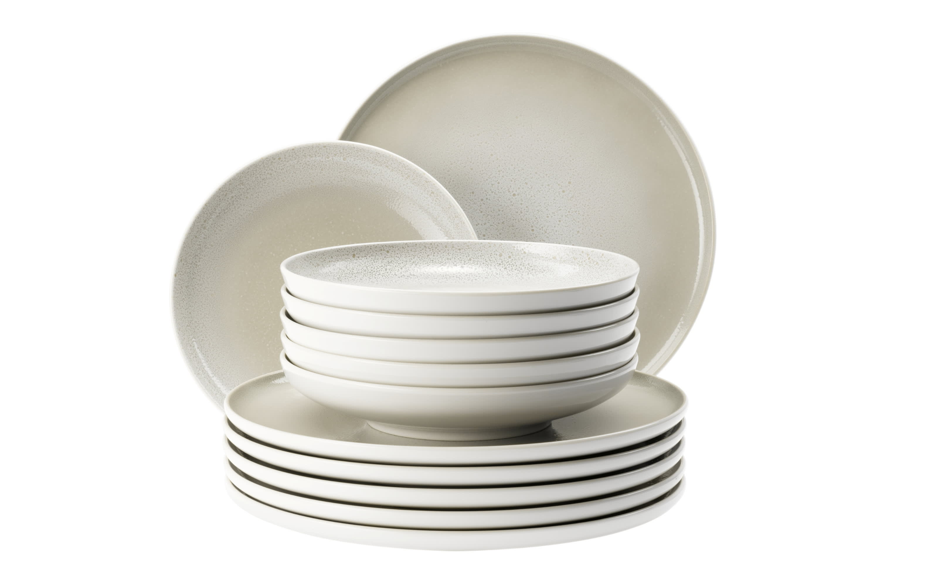 Tefelservice Sento-Home Aura, cream, 12-teilig