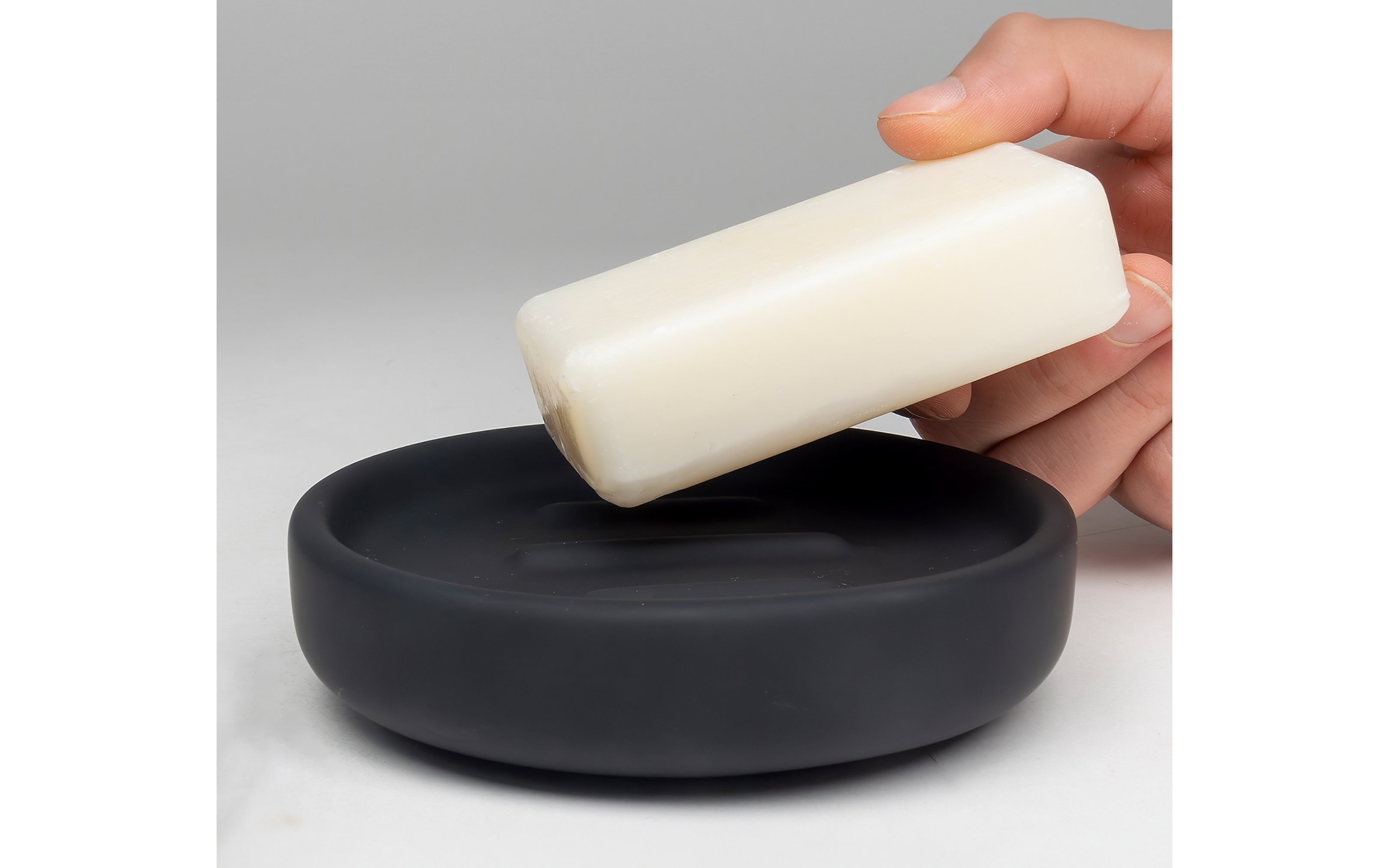 Seifenschale Sana, schwarz, 11,5 cm