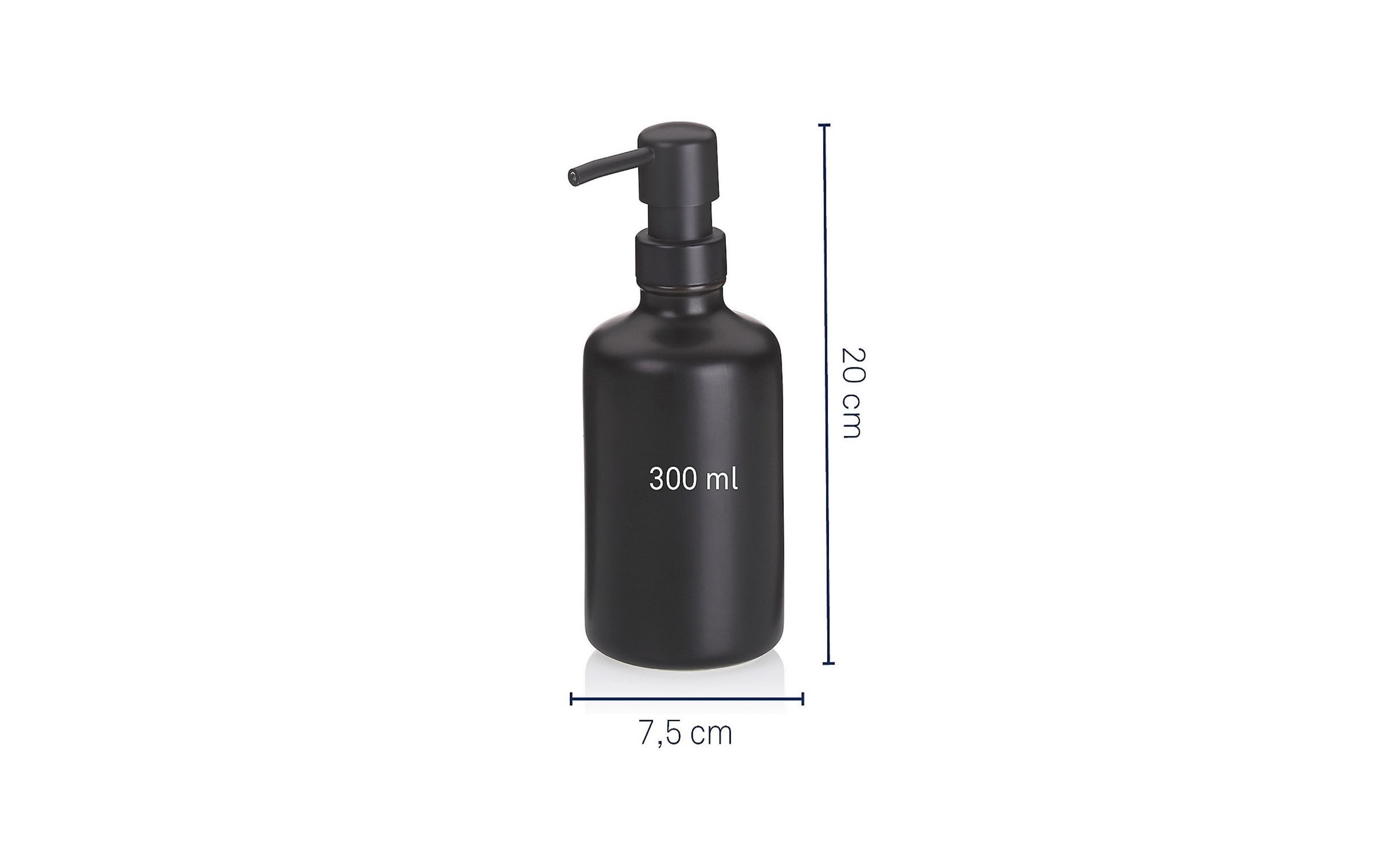  Universal-Pumpspender Leonie, Keramik schwarz, 300 ml