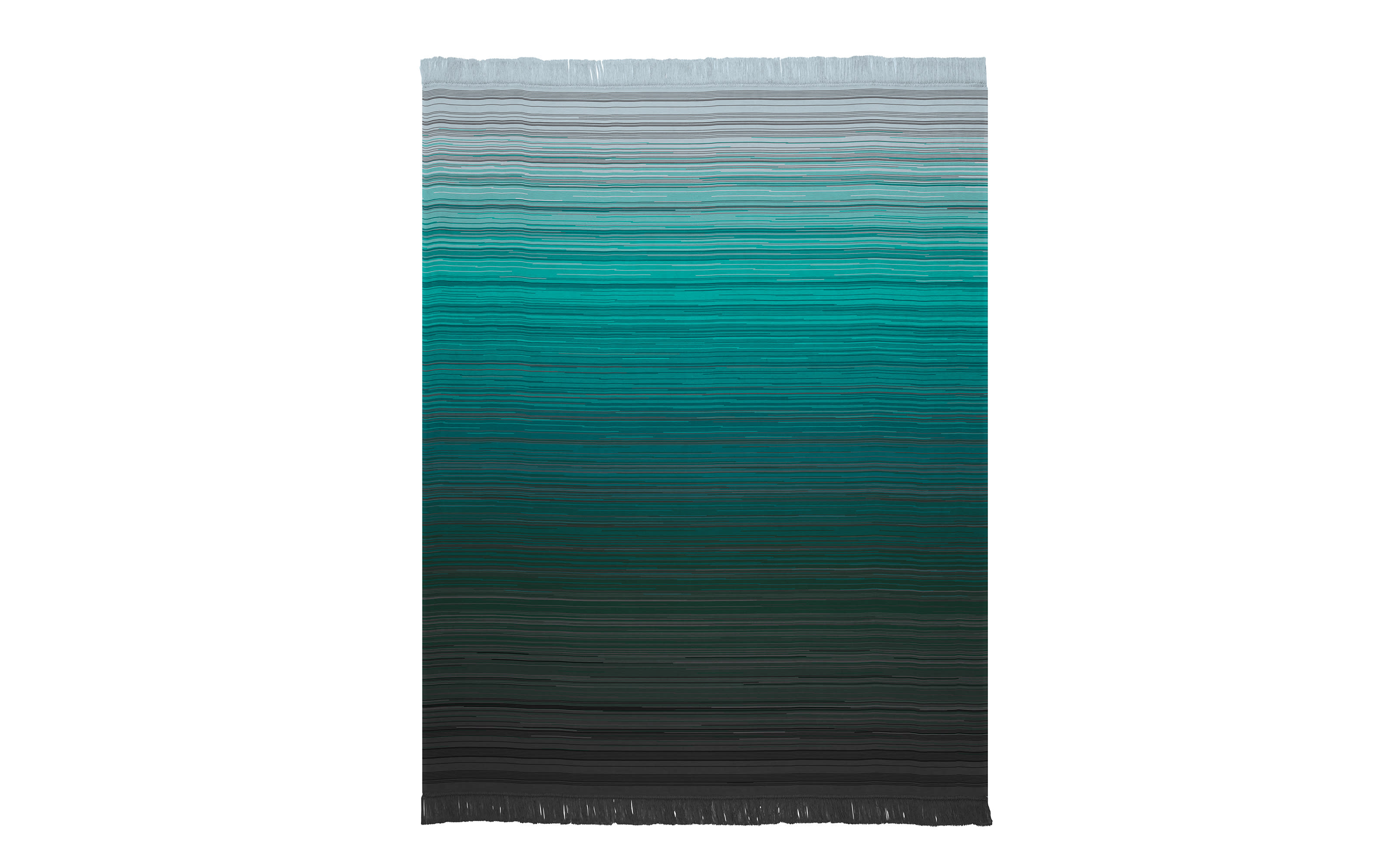 Plaid/Decke Basic Soft, Ombre petrol, 150 x 200 cm