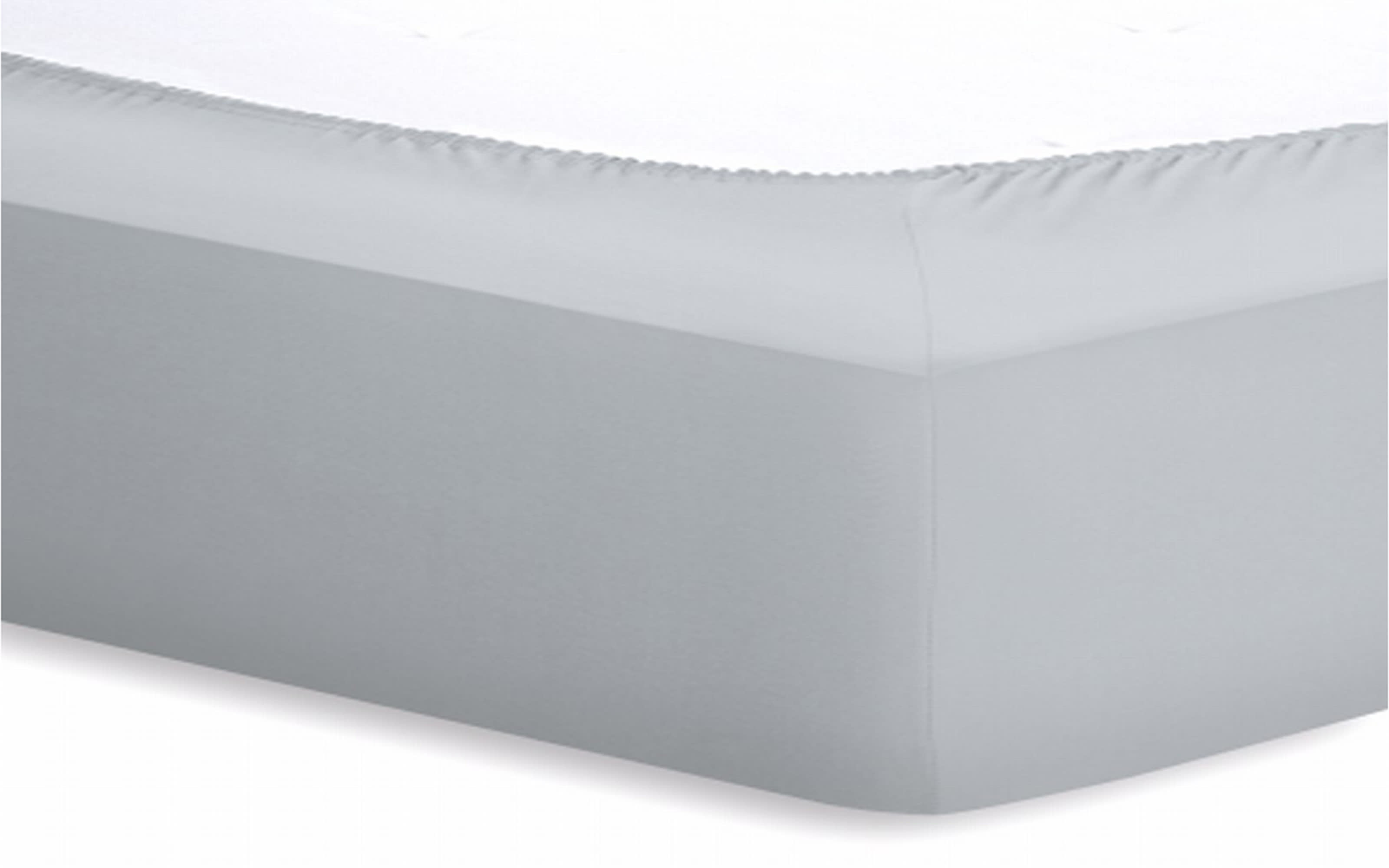 Spannbetttuch Basic, silber, 180 x 200 x 20 cm 