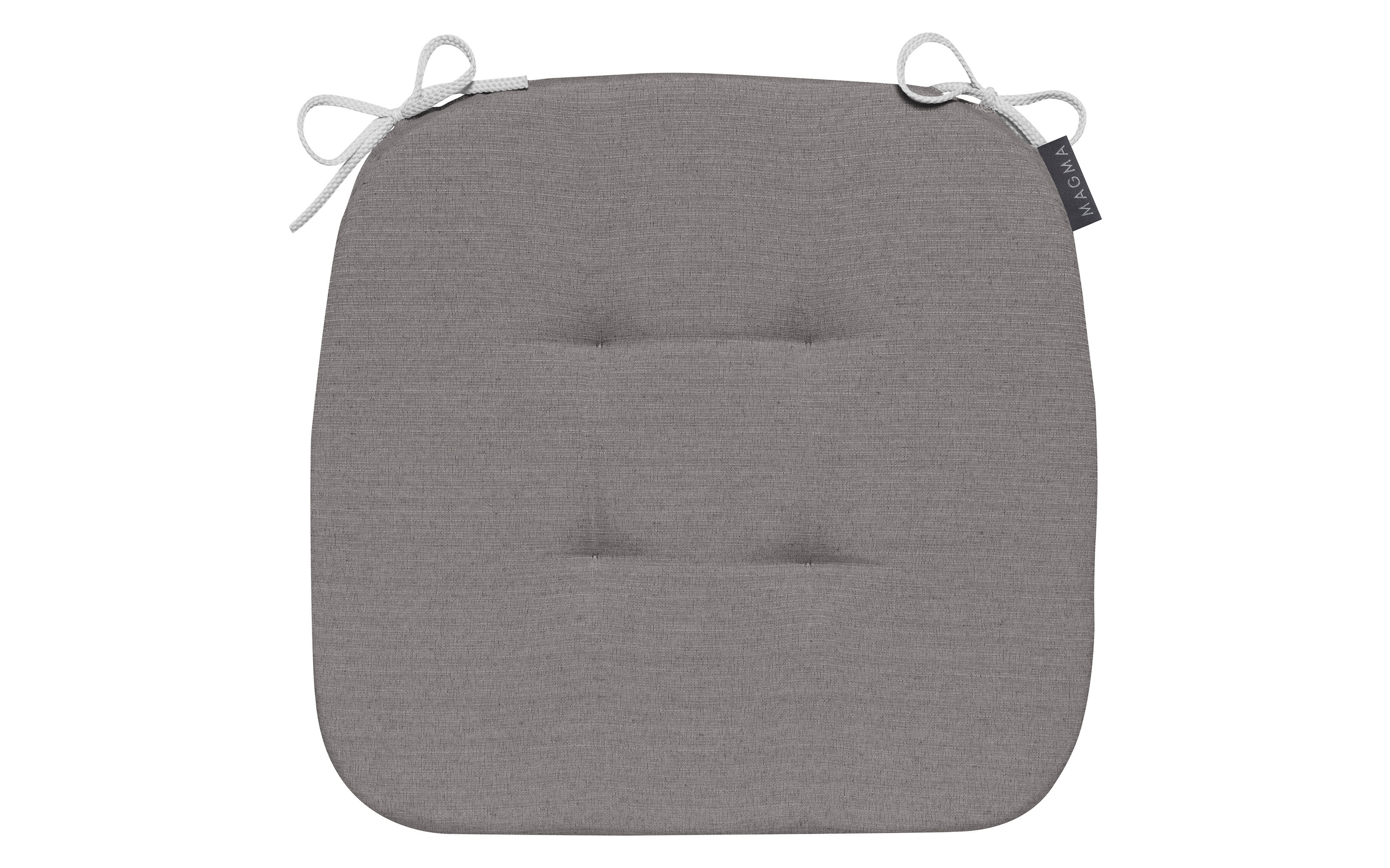 Stuhlkissen Fino, grau, 41 x 41 x 3,5 cm