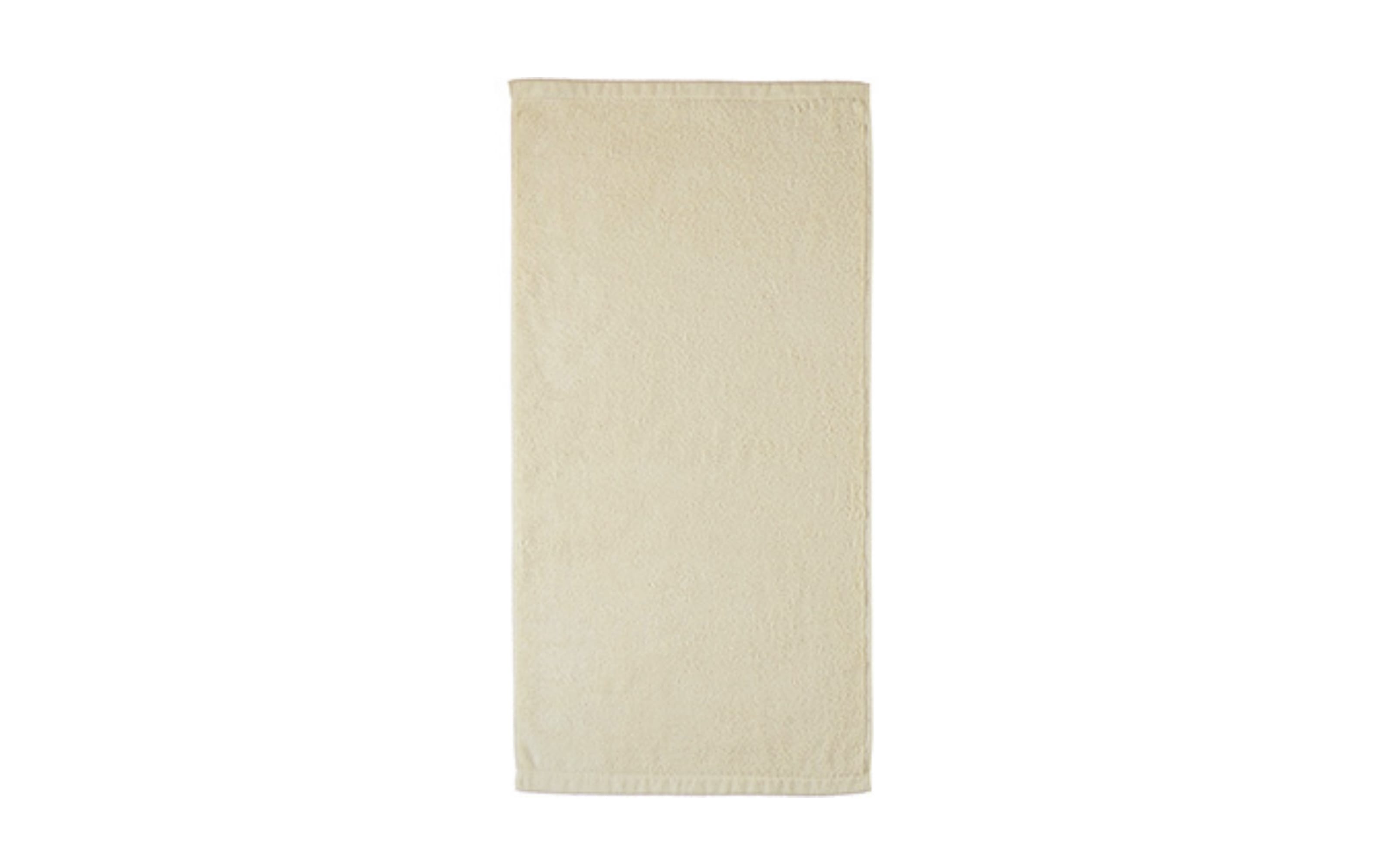 Handtuch Lifestyle Uni aus Baumwolle, beige, 50 x 100 cm