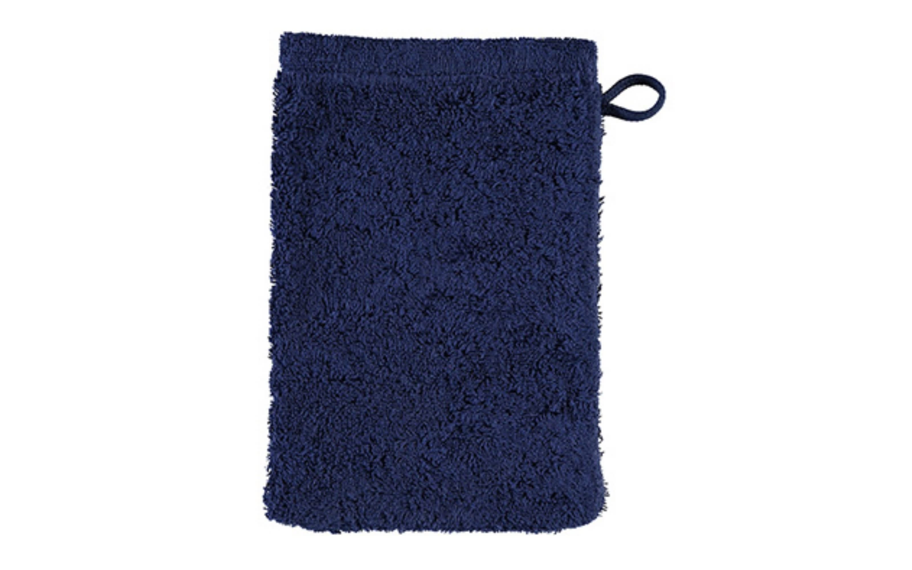 Waschhandschuh Lifestyle uni, navy, 16 x 22 cm