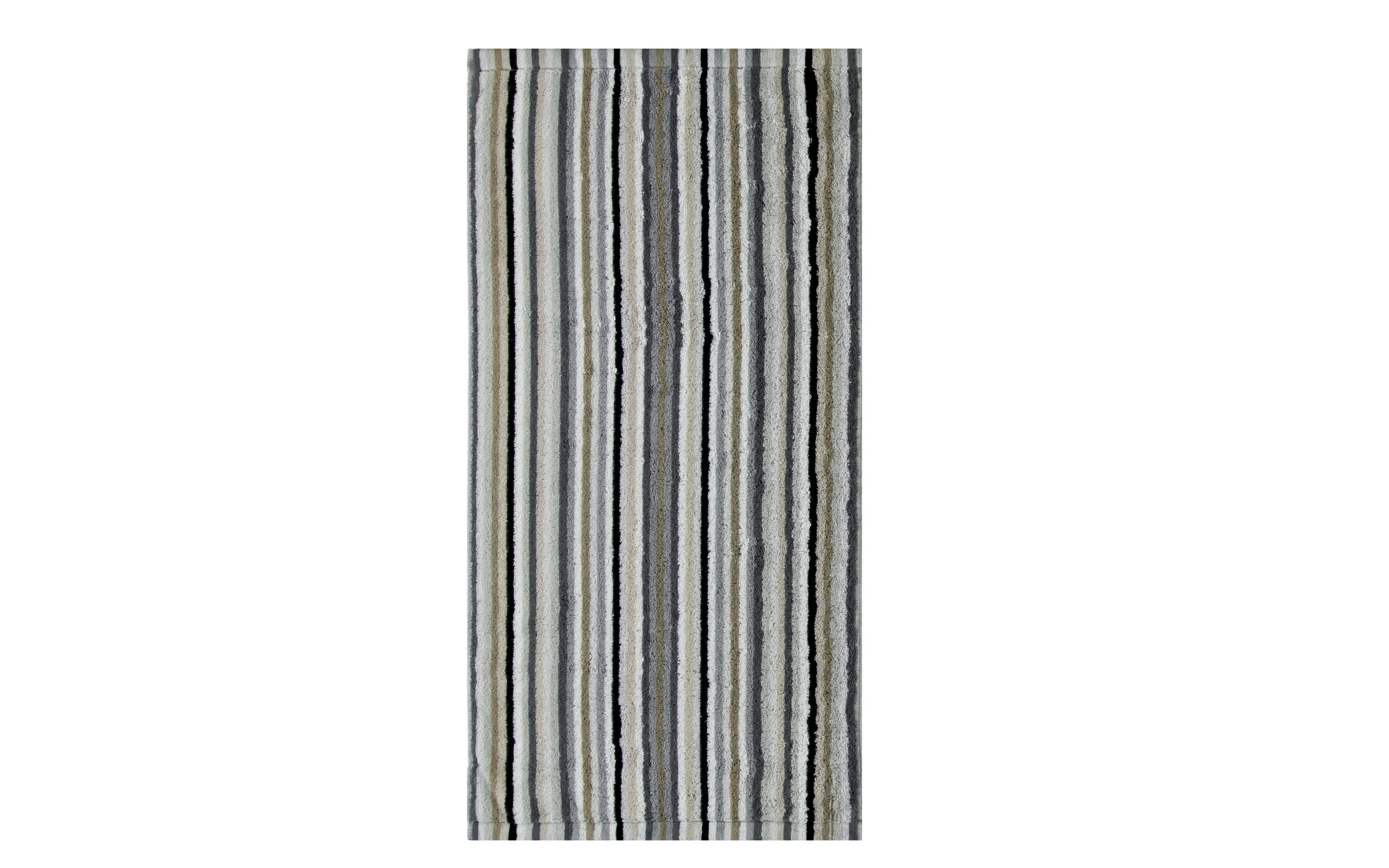 Duschtuch Lifestyle Streifen, kiesel, 70 x 140 cm