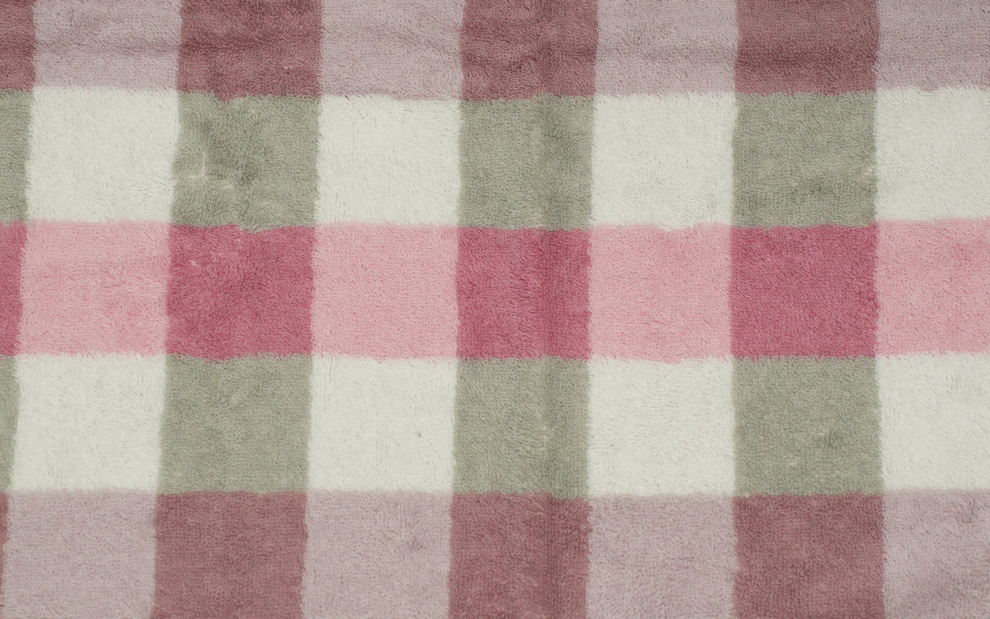 Handtuch Karo, rose, 50 x 100 cm