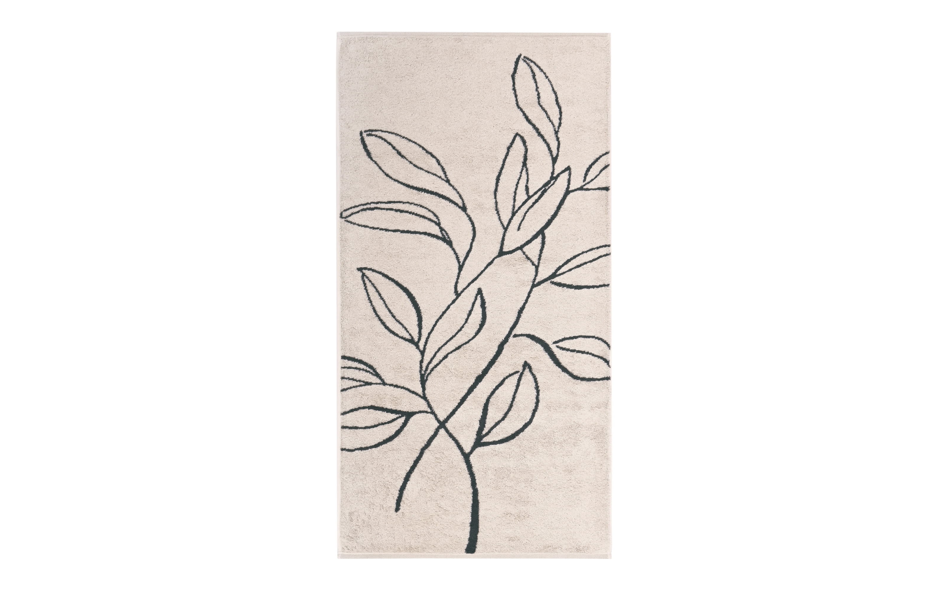 Handtuch Atelier Floral, beige, 50 x 100 cm