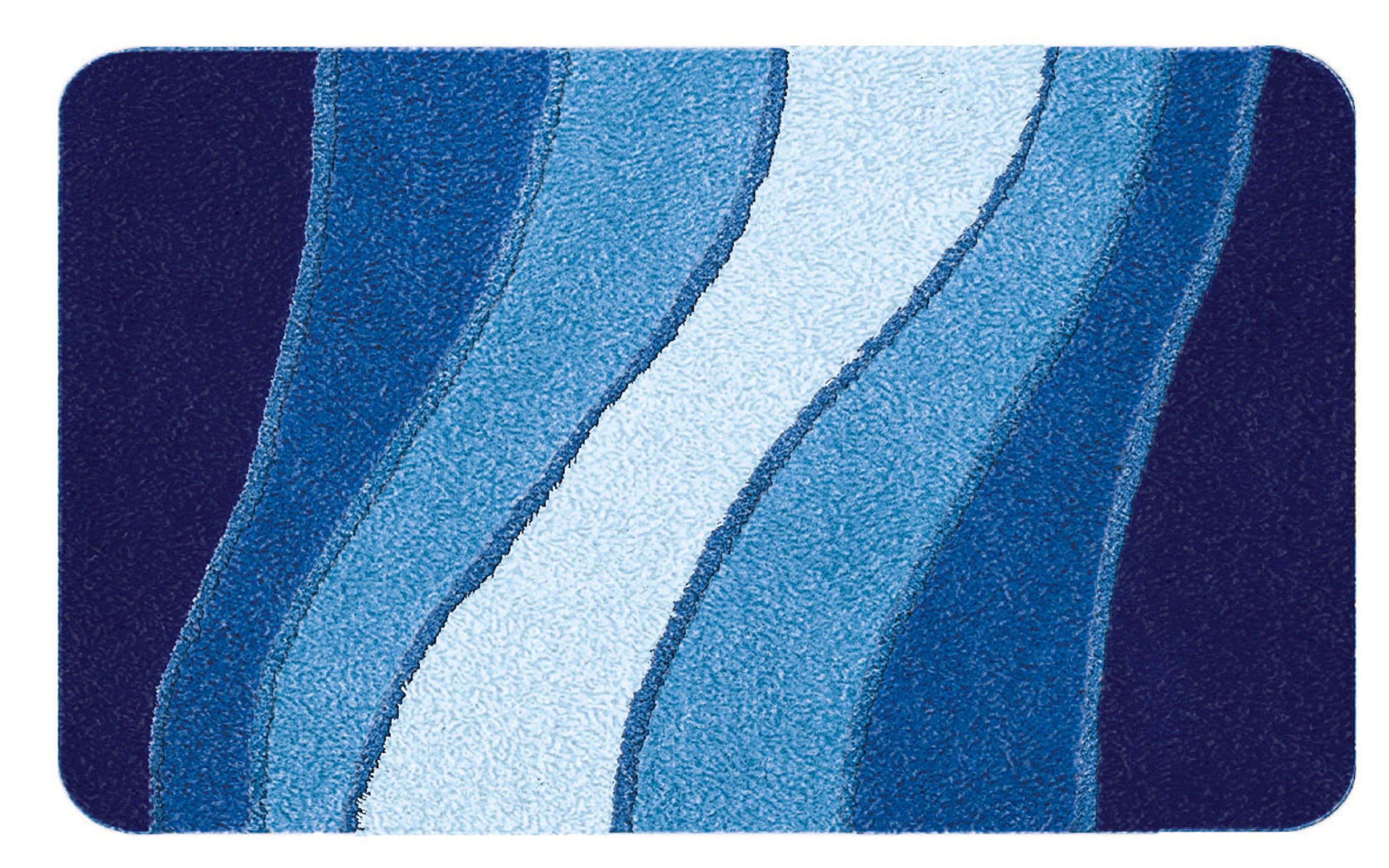 Badteppich Ocean, royalblau, 55 x 65 cm