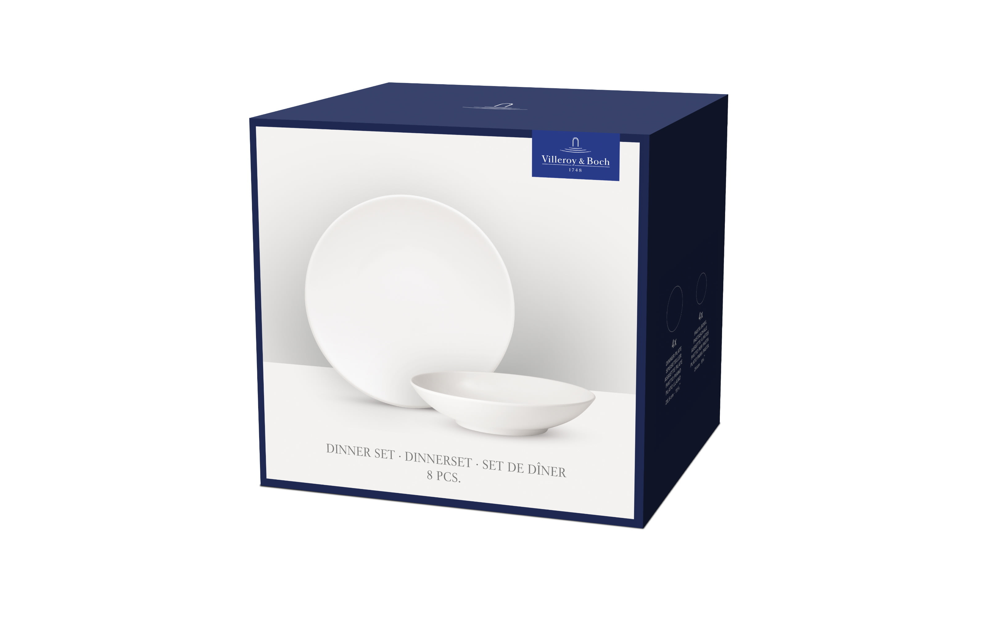 Tafelset For Me, weiß, 8-teilig