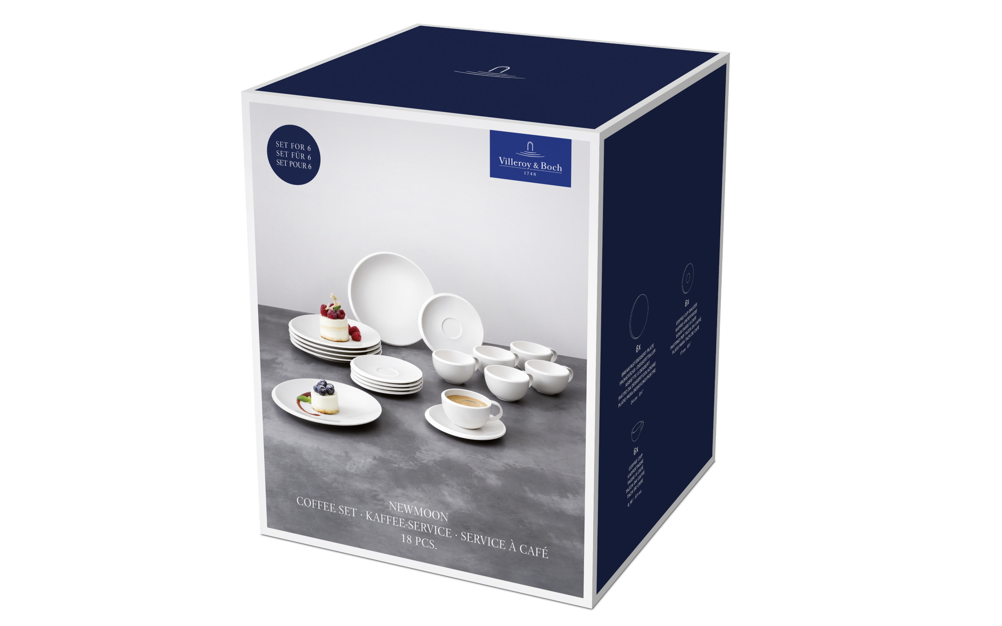 Kaffeeset New Moon, 18-teilig