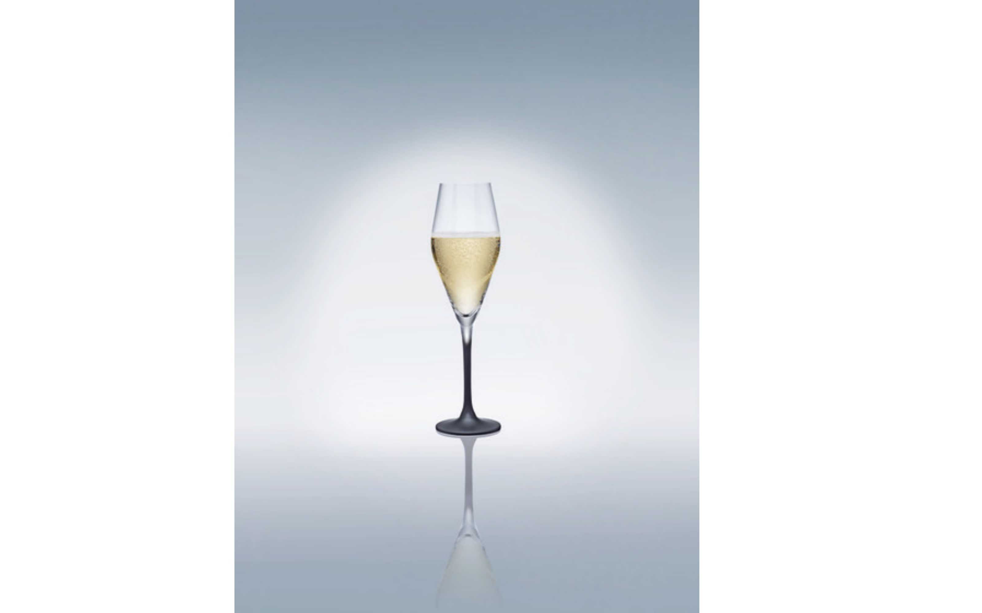 Champagnerkelch-Set Manufacture Rock aus Kristallglas, 4-teilig