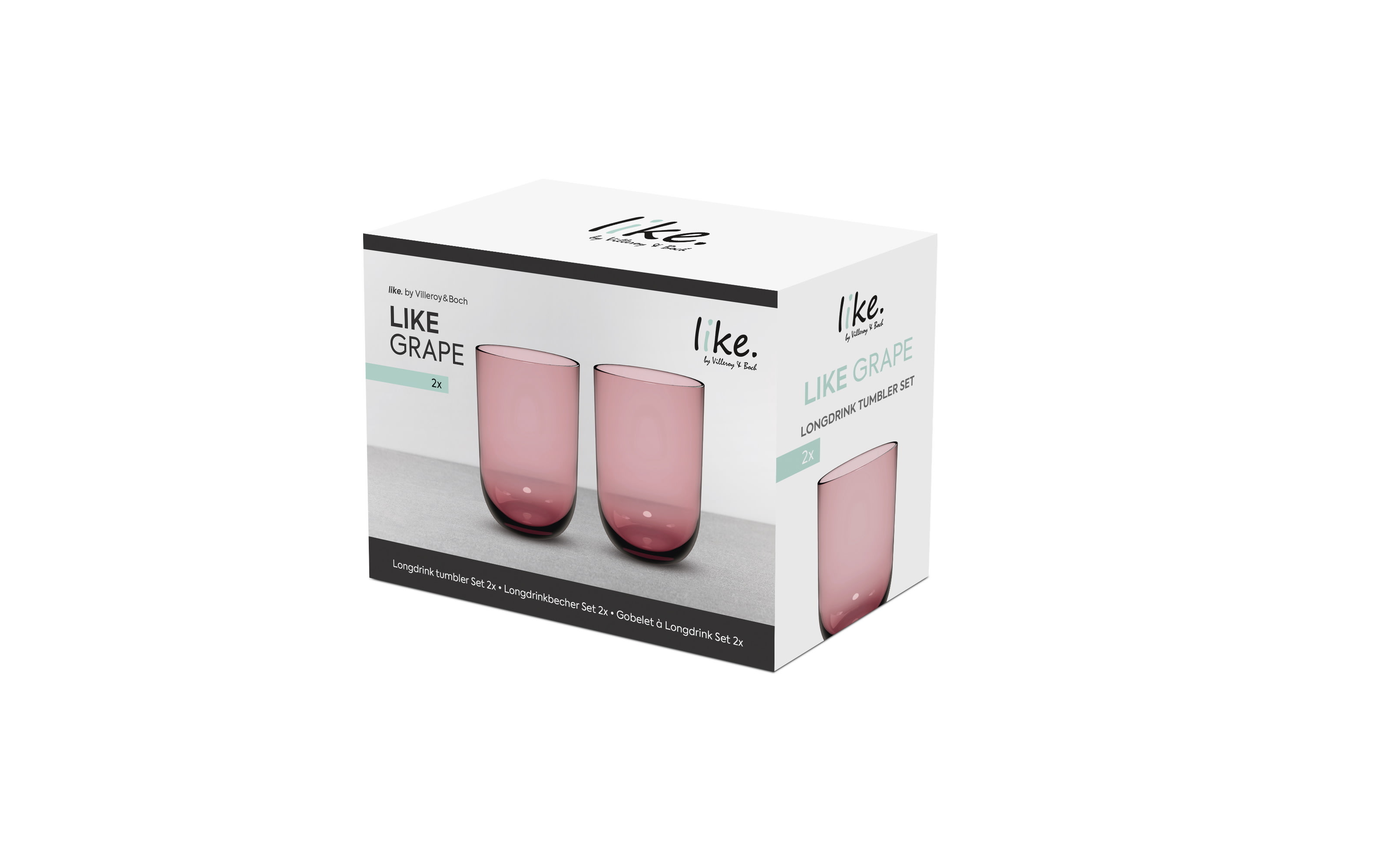 2er-Set Longdrinkbecher sage, Like Grape, 380 ml