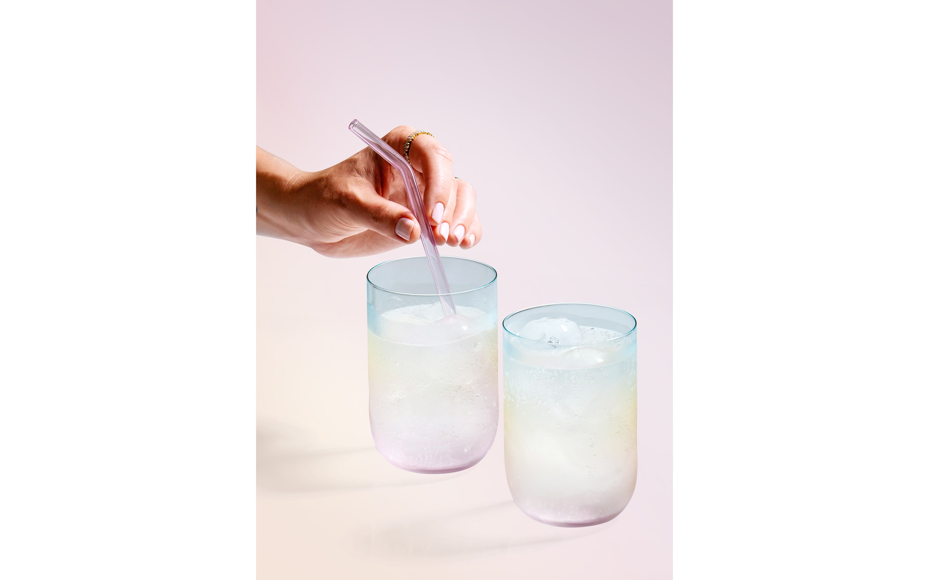 2er-Set Longdrinkbecher bunt, Like pearl, 380 ml
