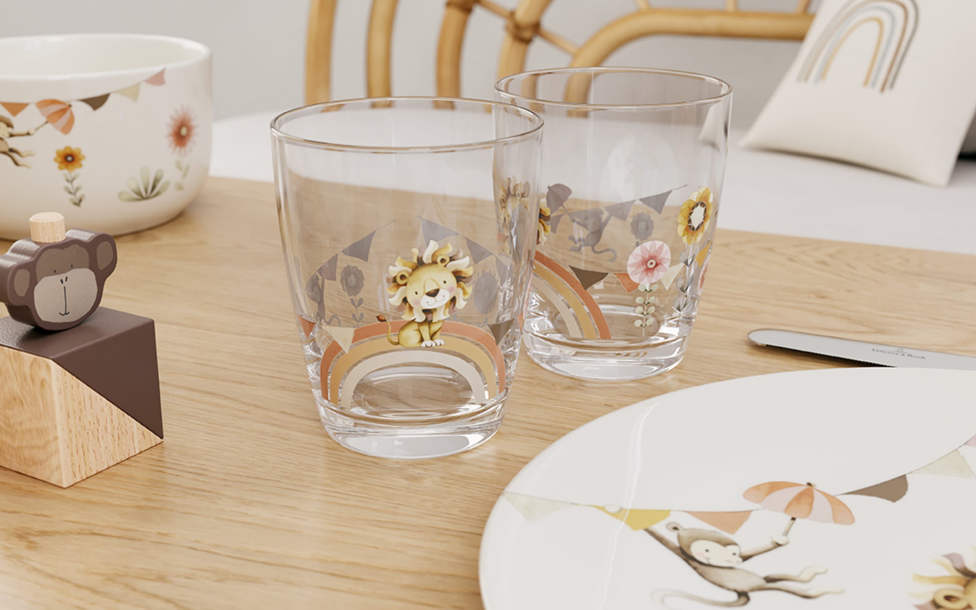 Kinderglas-Set Like a Lion, 2-teilg