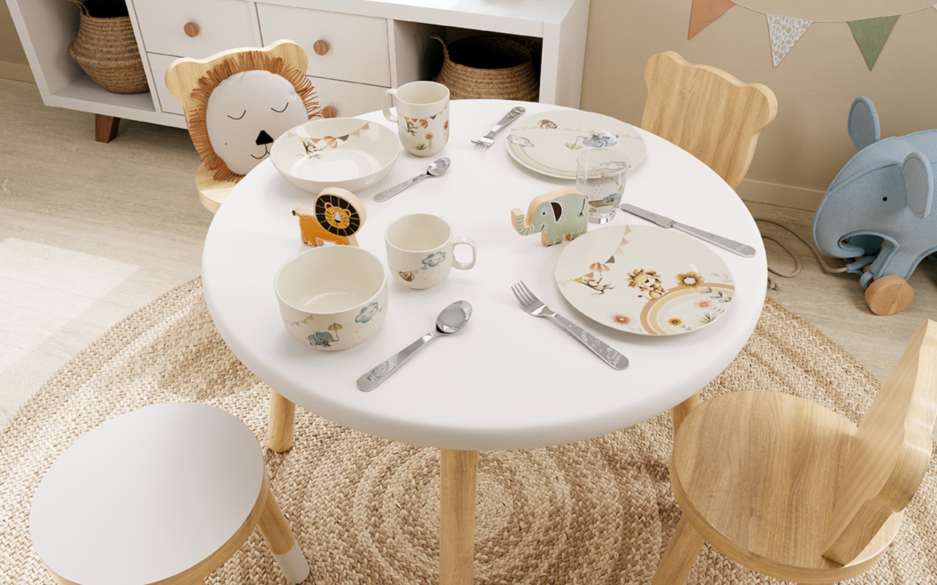 Kinderbesteck-Set Like an Elephant, 4-teilig