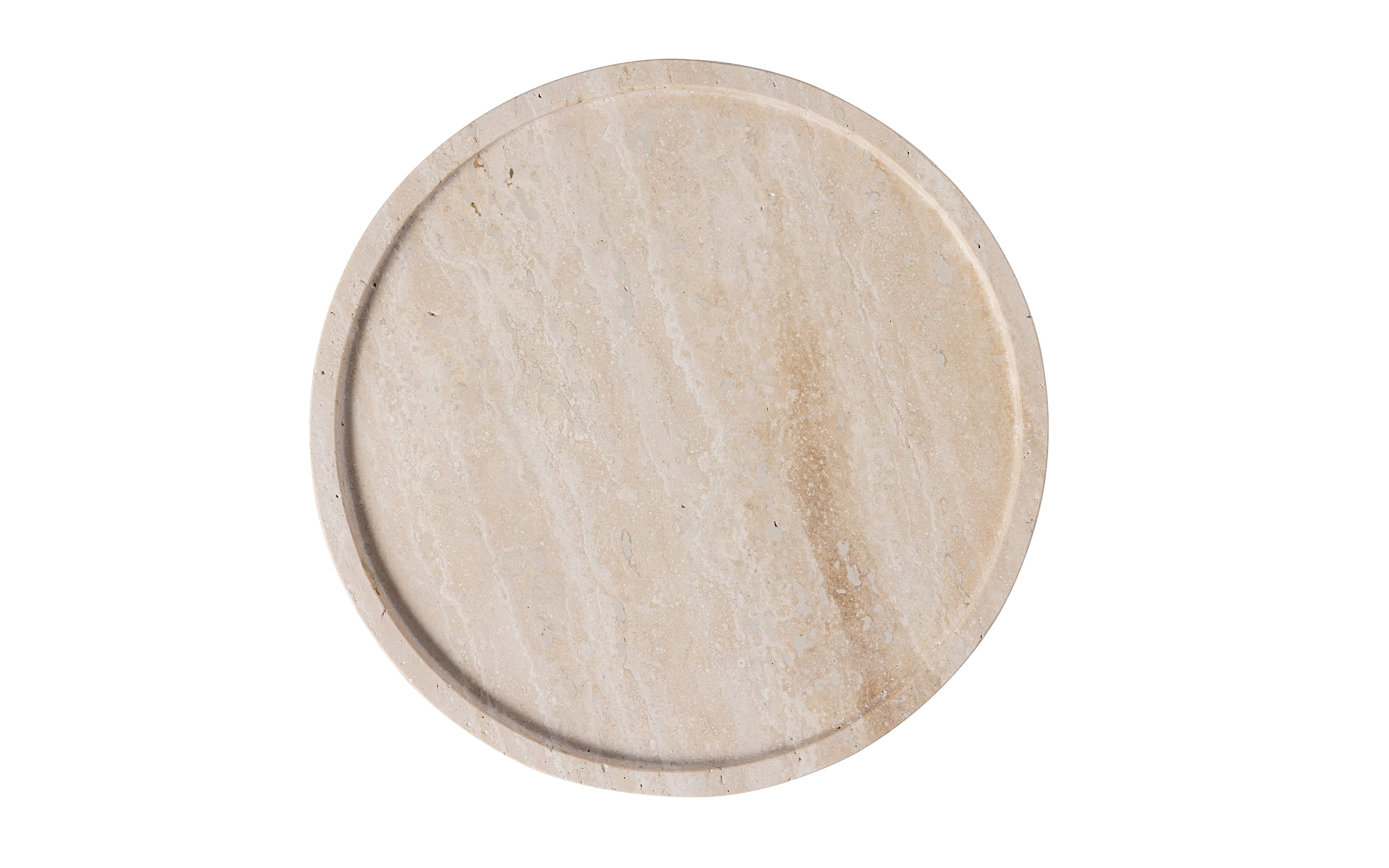 Servierteller Manufacture Travertine, beige, 24,5 cm