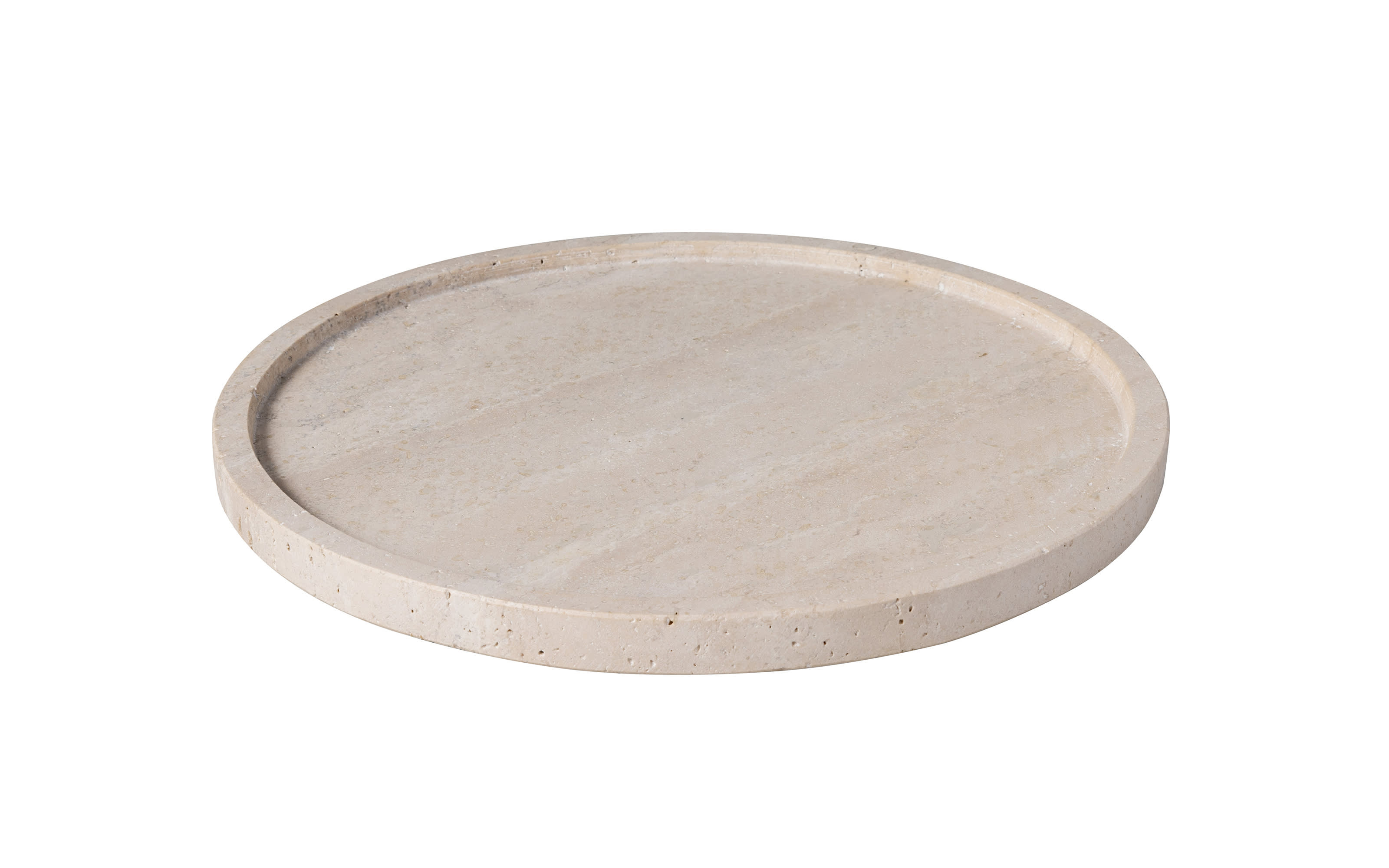 Servierteller Manufacture Travertine, beige, 24,5 cm