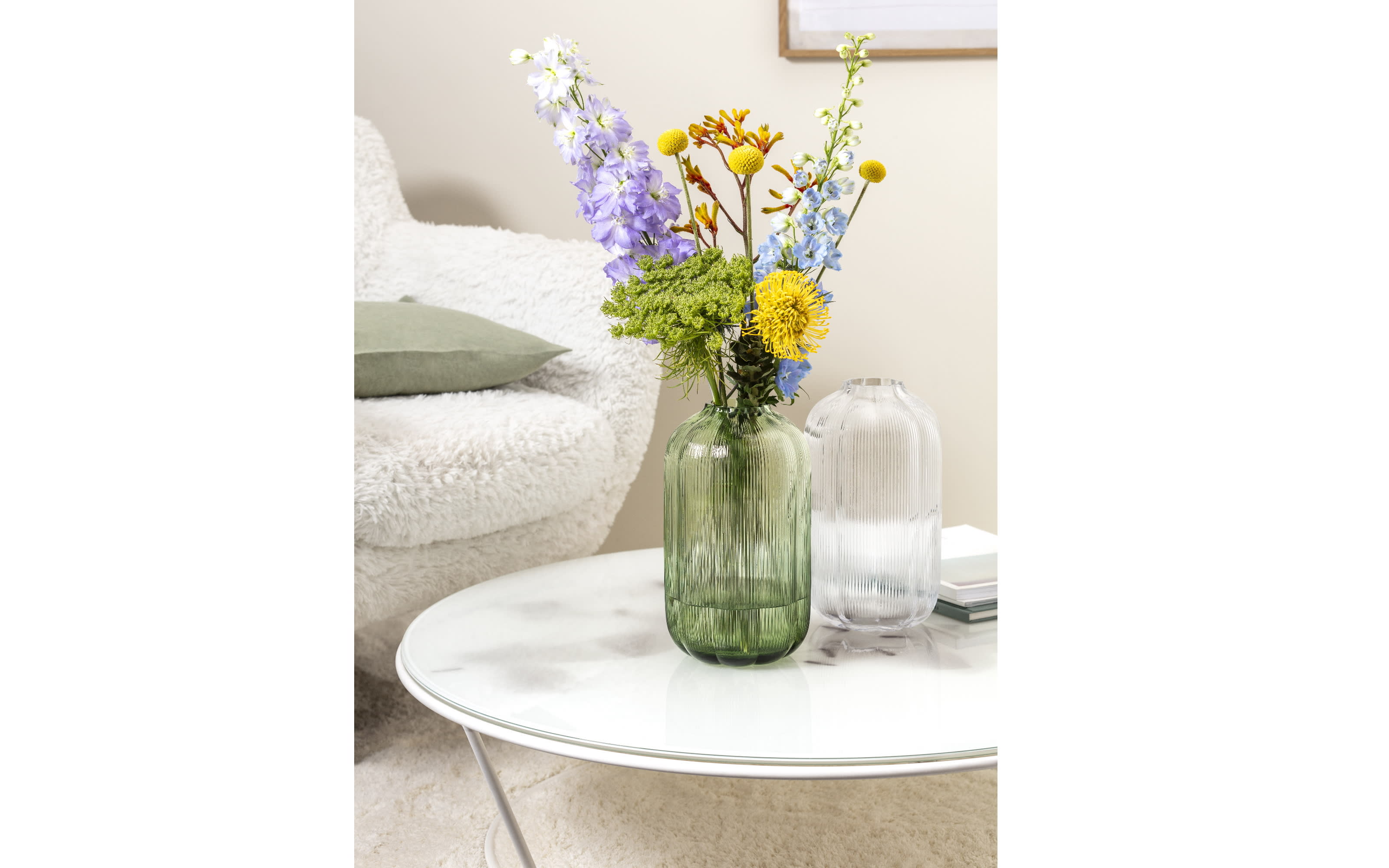 Vase Fleur, klar, 28 cm