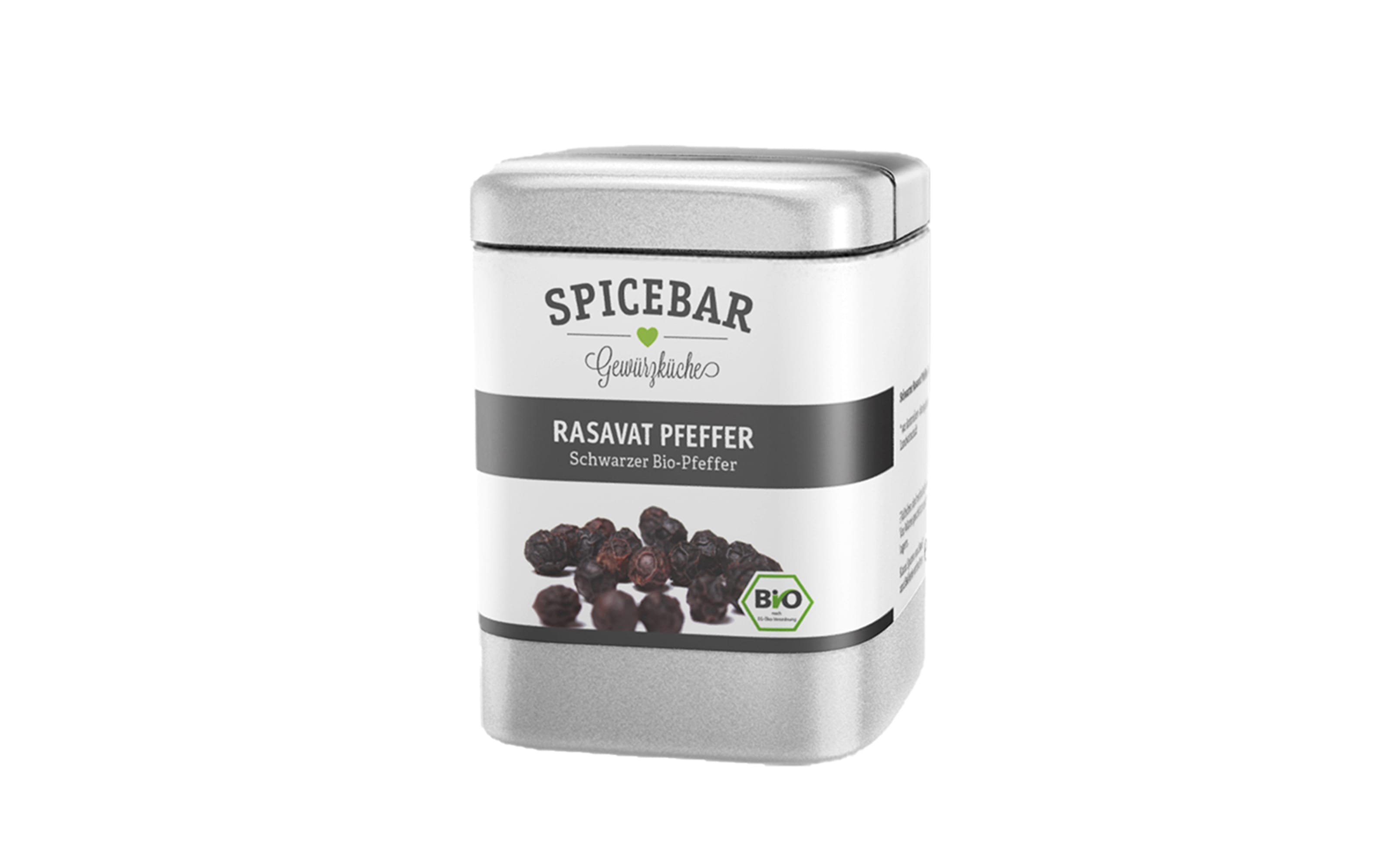 Gewürz Spicebar, Rasavat Pfeffer, ganz, 80 g
