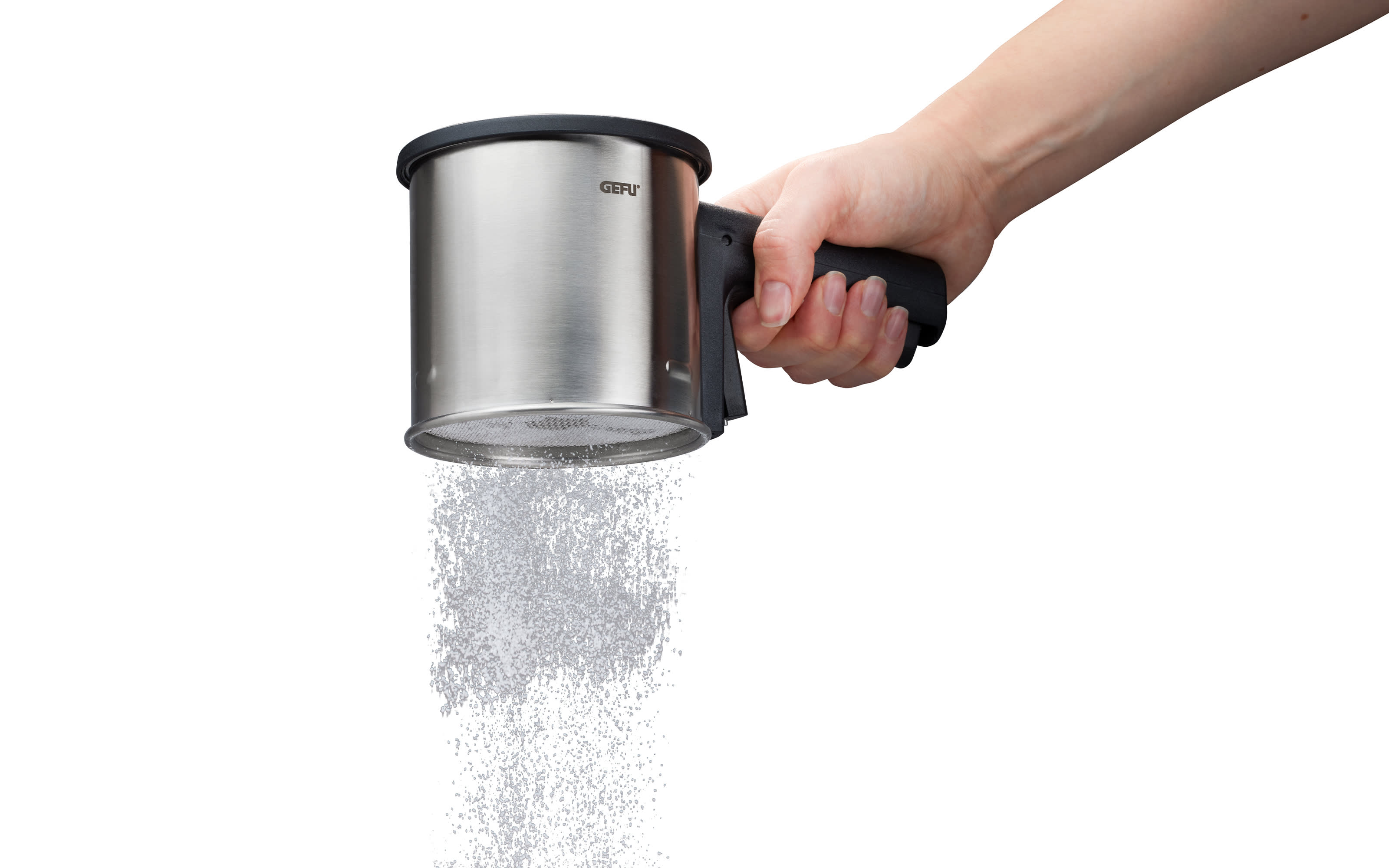 Mehl- und Puderzuckersieb Siva, silber, 10 cm