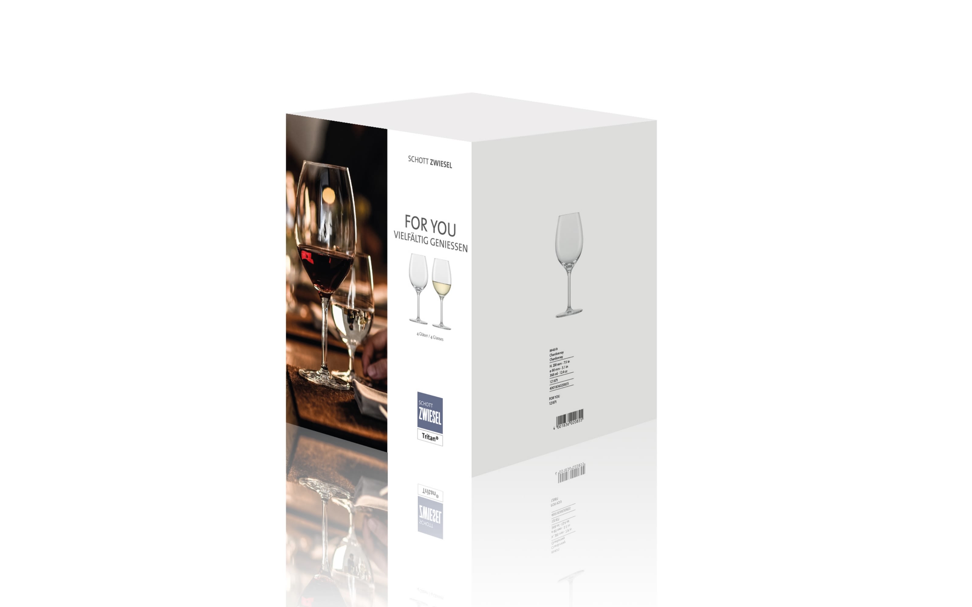 Weißweinglas Chardonnay For You, 4-teilig