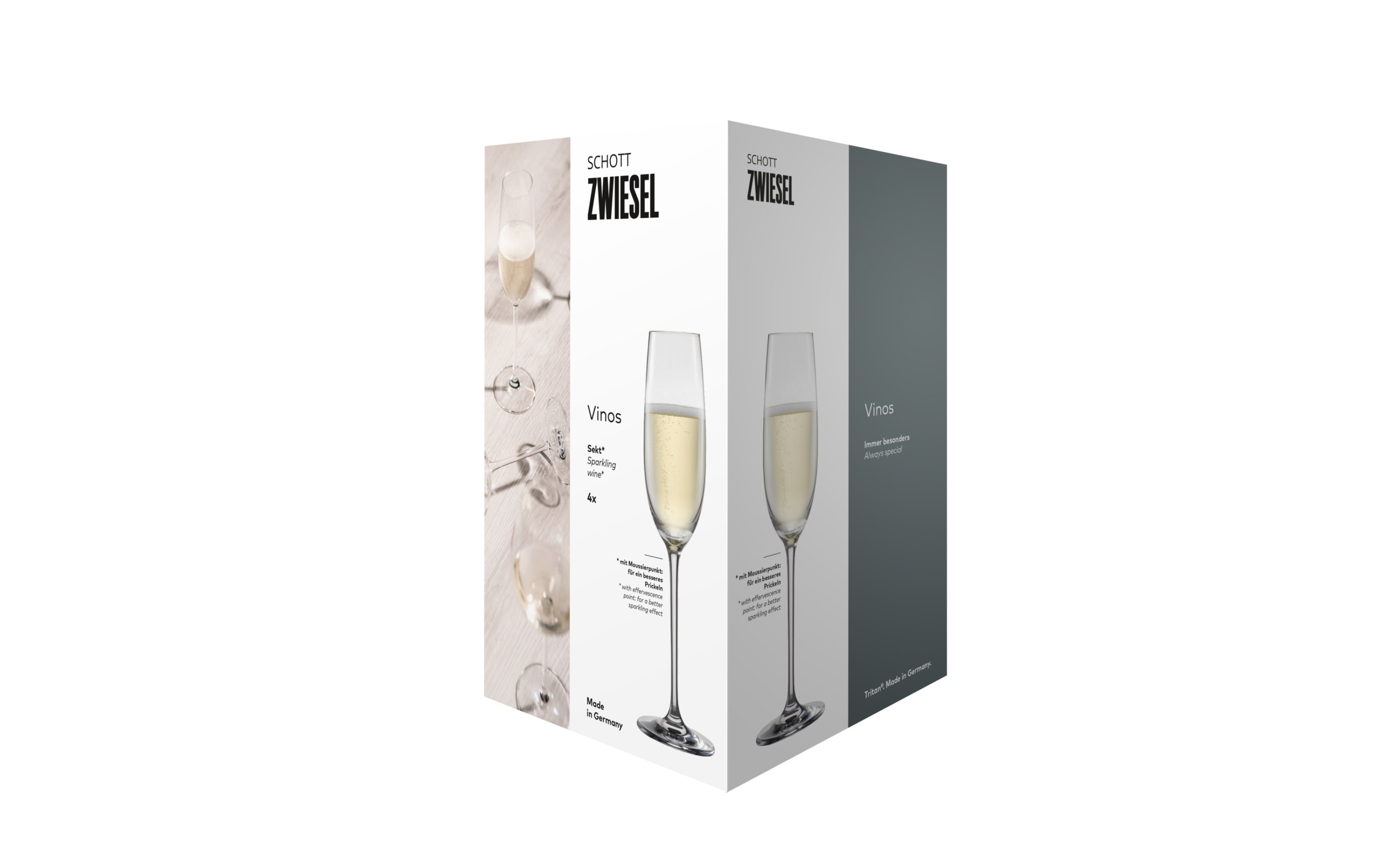 Sektglas-Set Vinos, 4-teilig