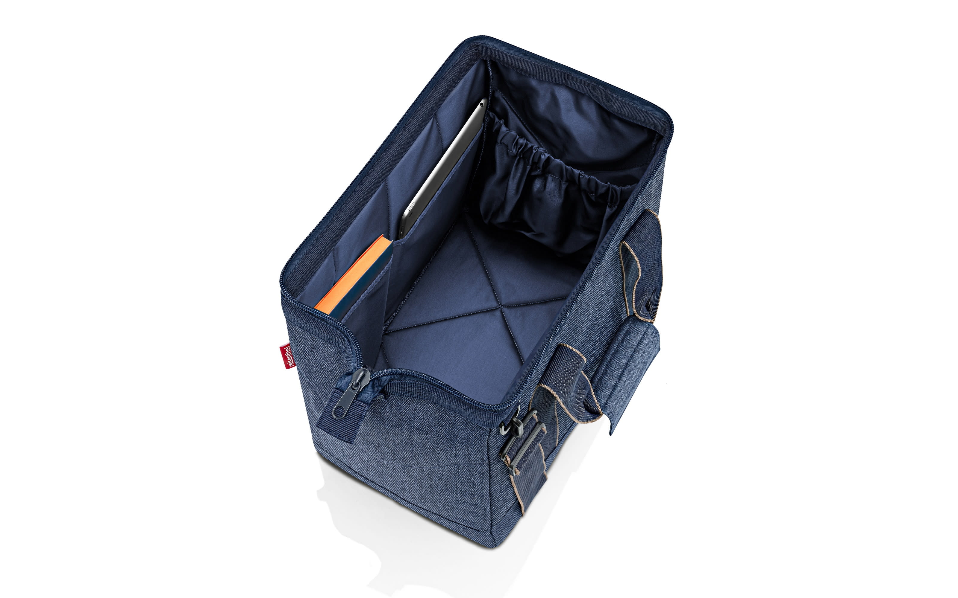 Allrounder M Rhombus, herringbone dark blue, 30 Liter