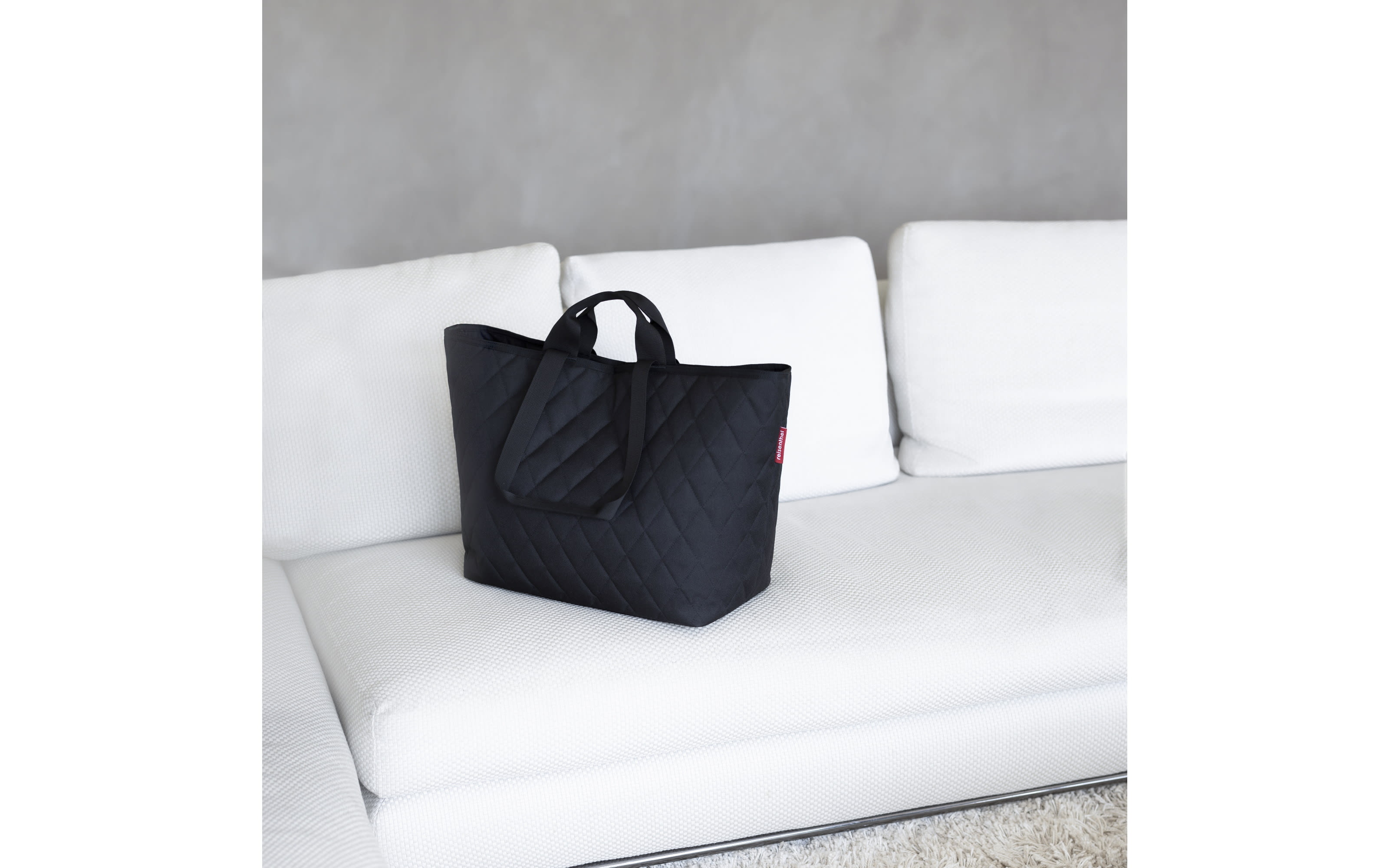 Classic Shopper L, rhombus black, 12 Liter