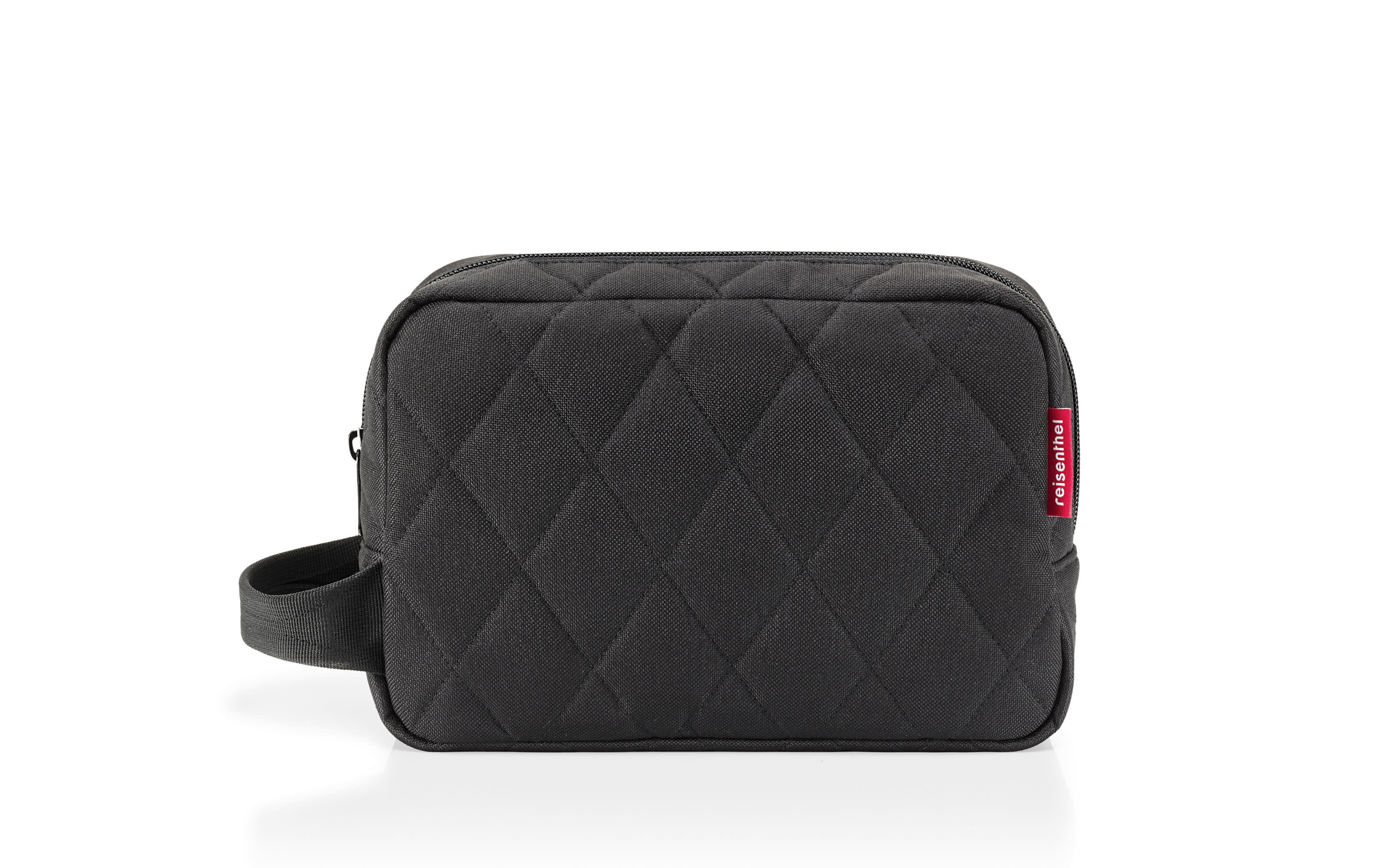 Cosmeticpouch M, rhombus black, 3 Liter