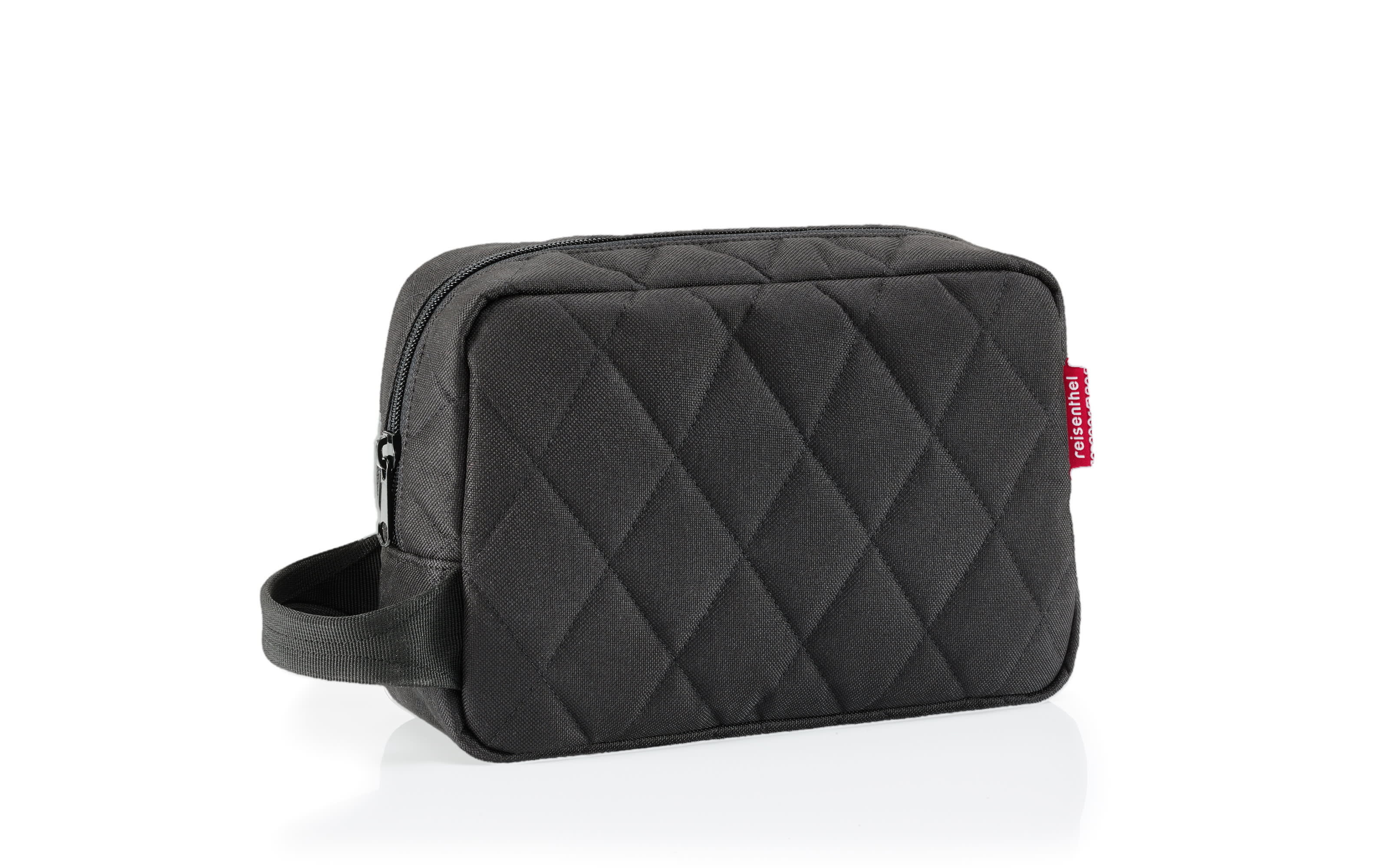 Cosmeticpouch M, rhombus black, 3 Liter