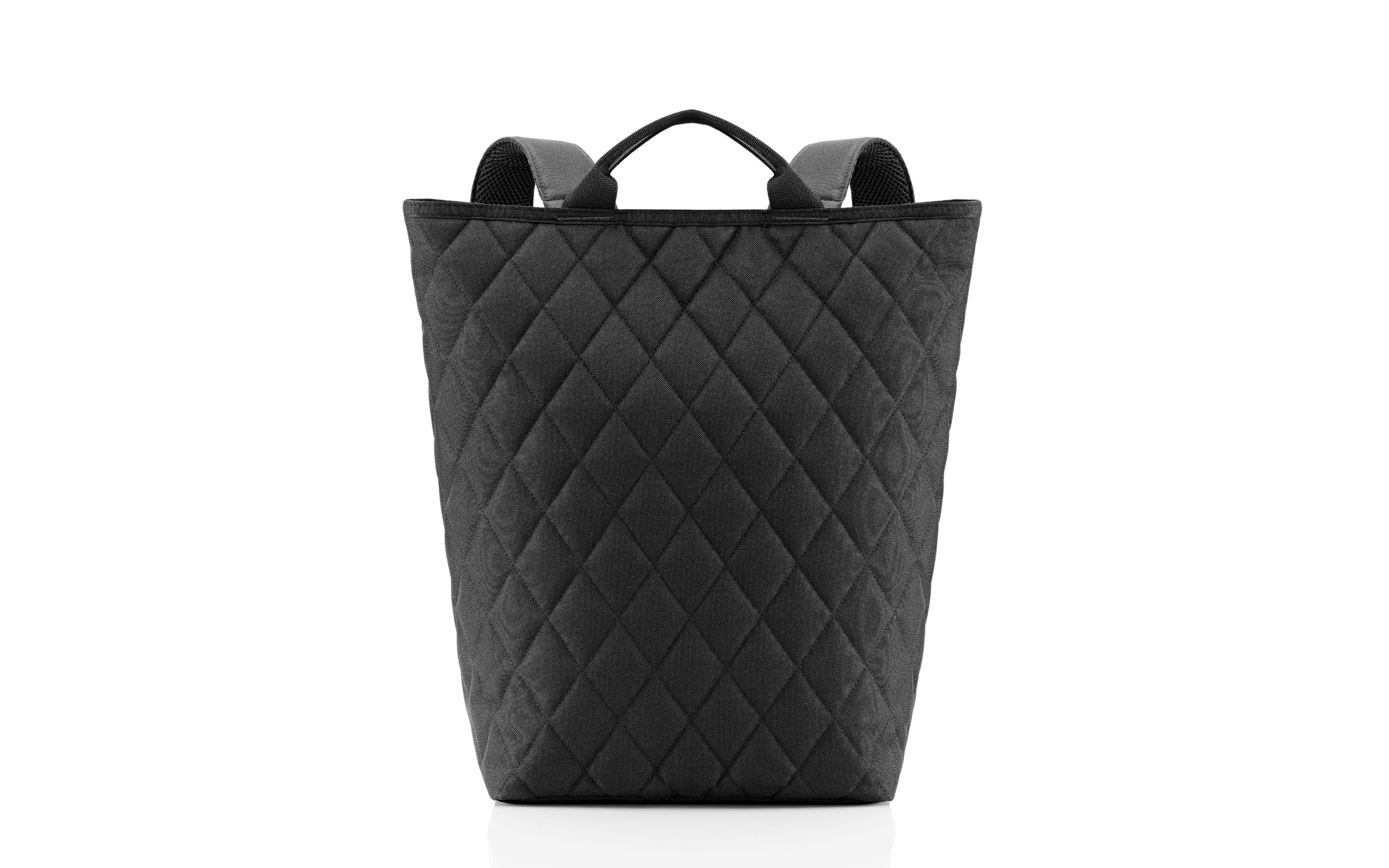 Shopper-BackPack, rhombus black, 16 Liter