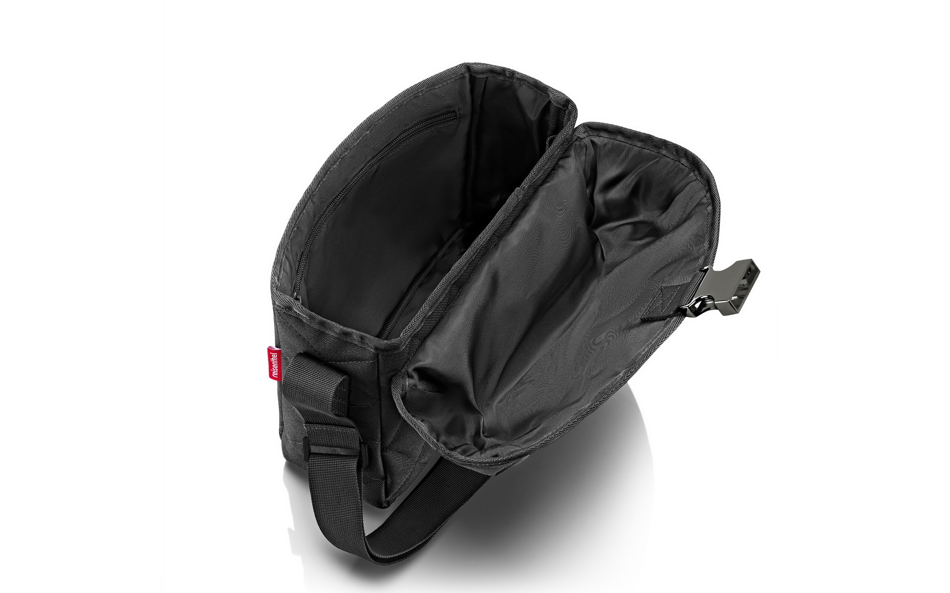 Saddle Bag M, rhombus black, 3,5 Liter