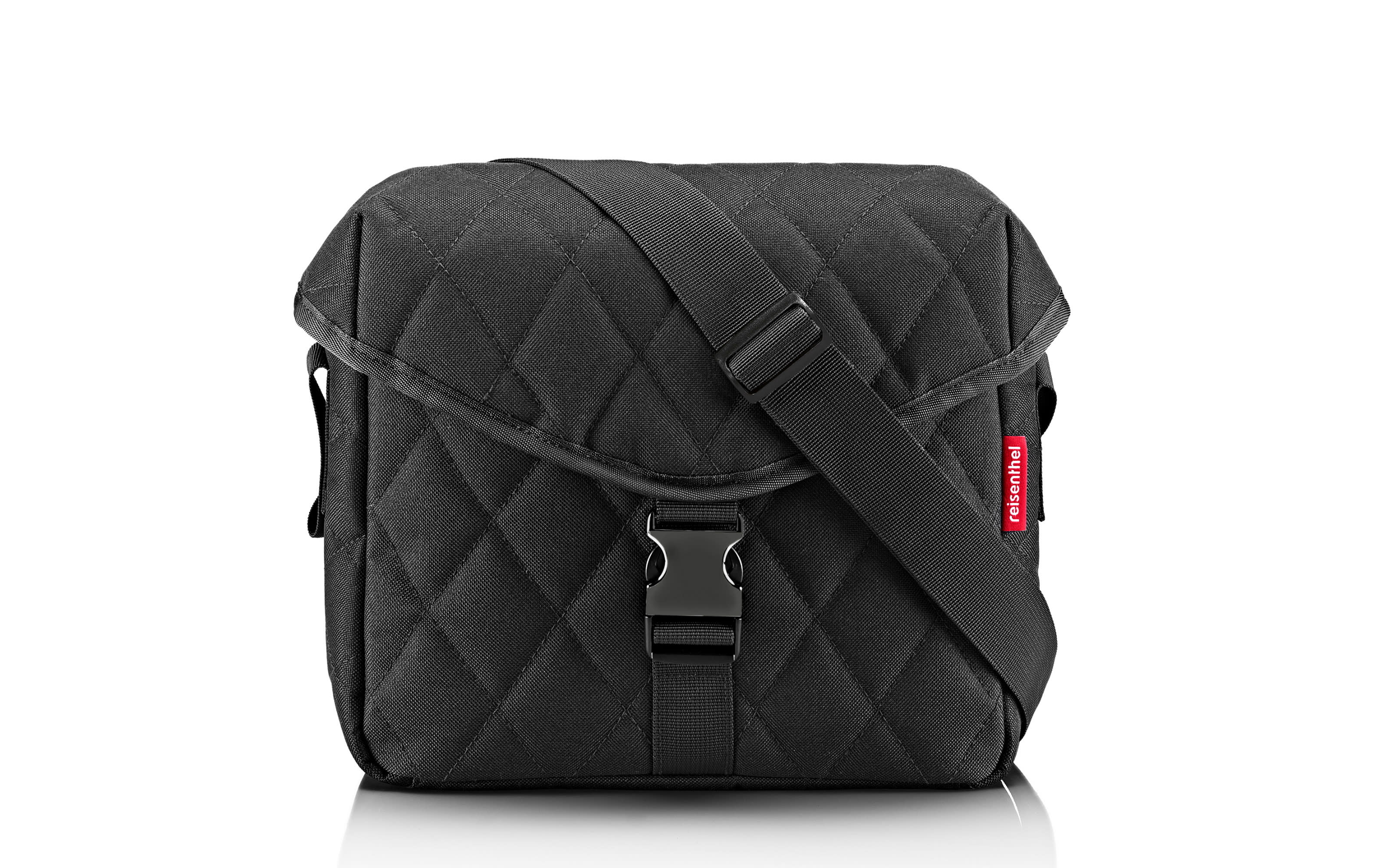 Saddle Bag M, rhombus black, 3,5 Liter