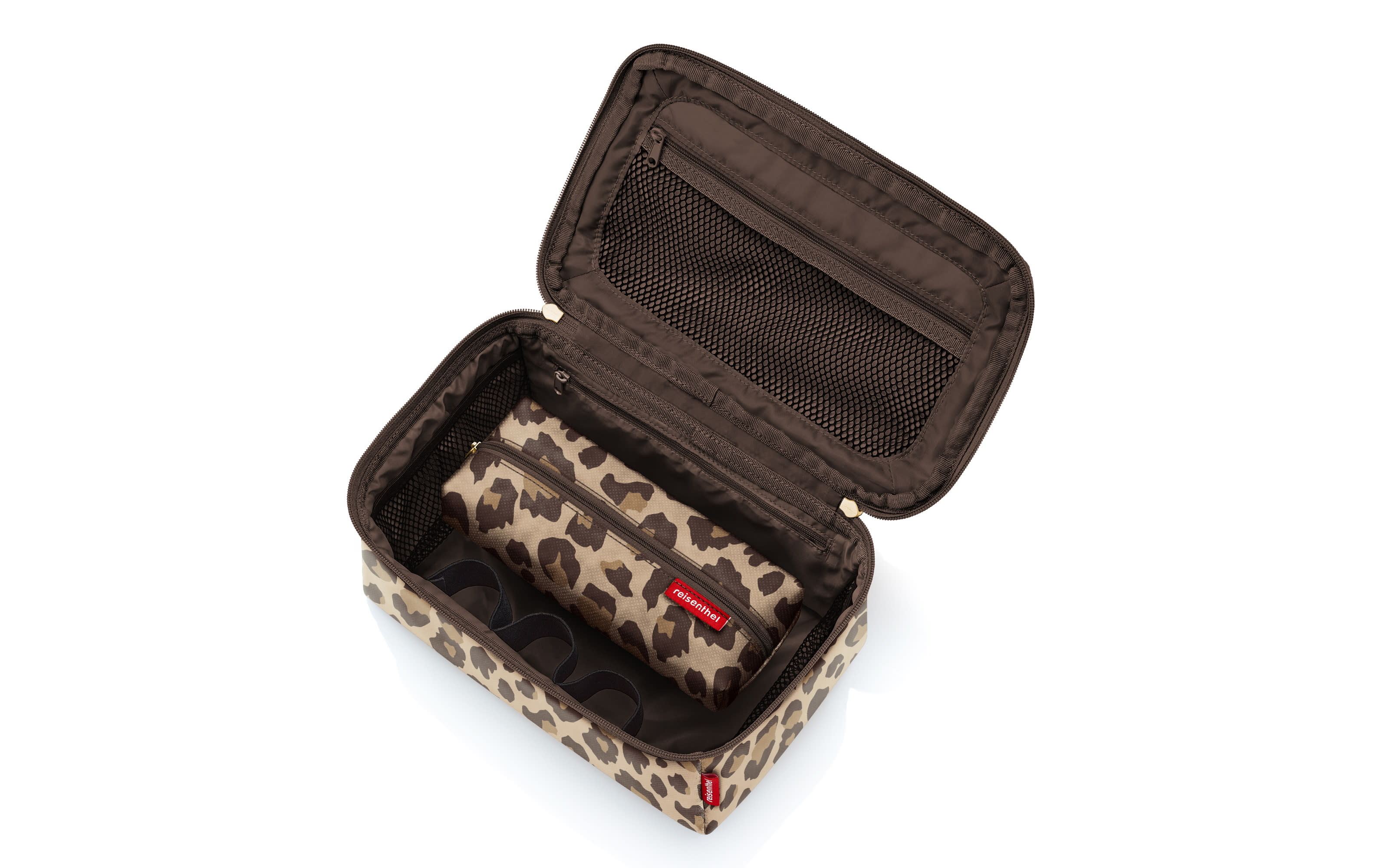 Beautycase, leo macchiato, inkl. Etui