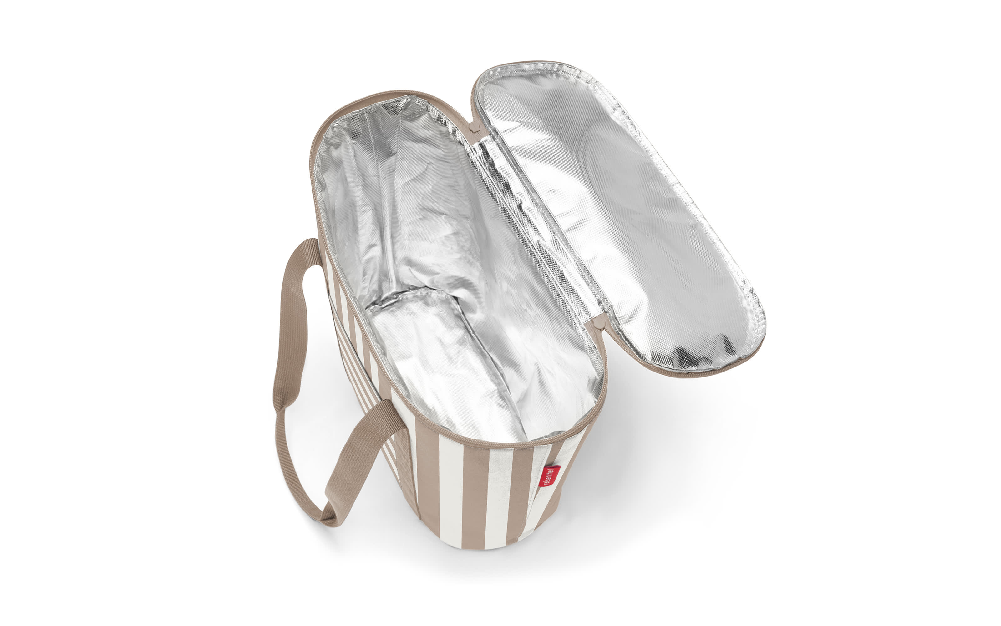thermoshopper, braun/weiß, 38 x 35 cm 