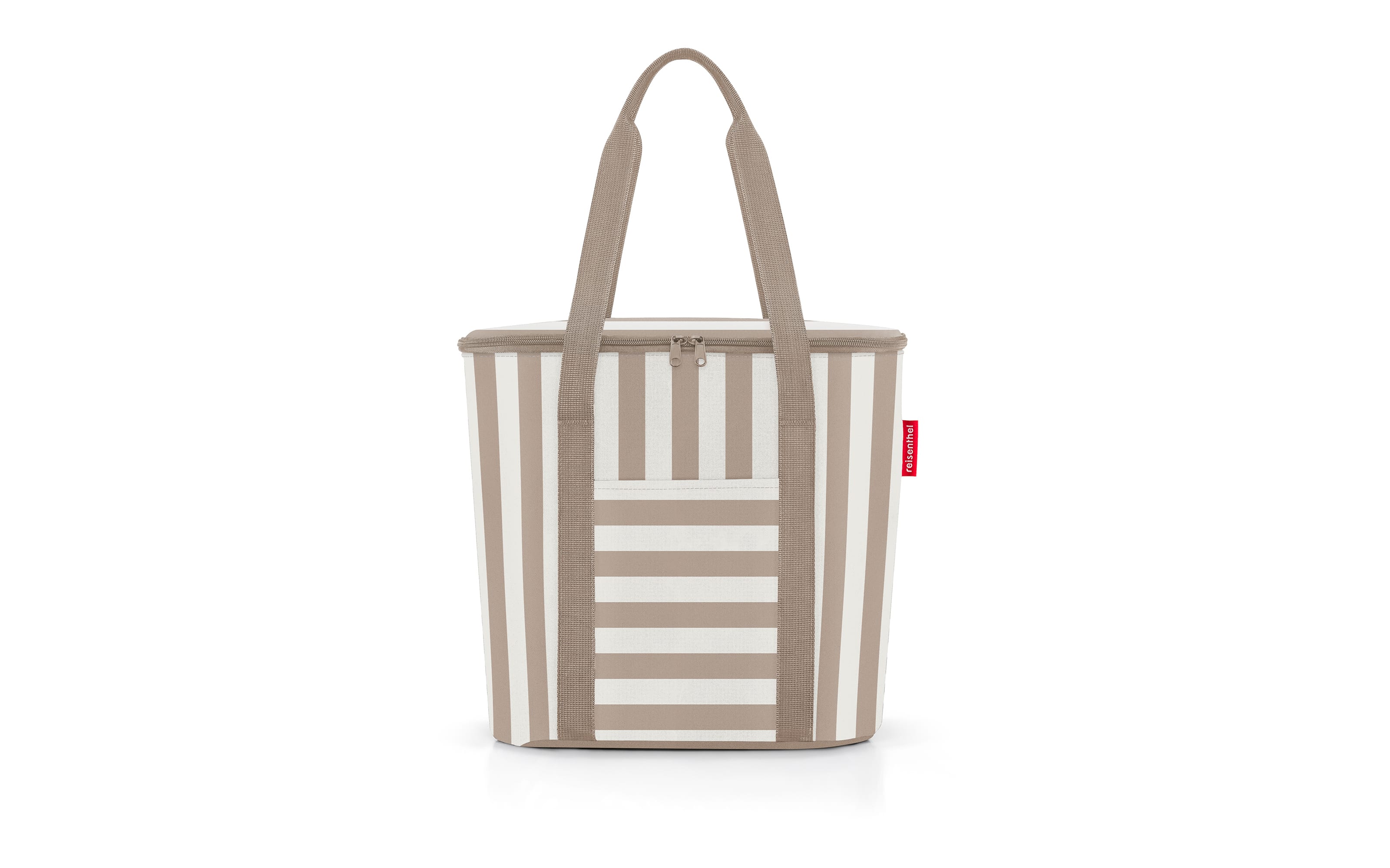 thermoshopper, braun/weiß, 38 x 35 cm 