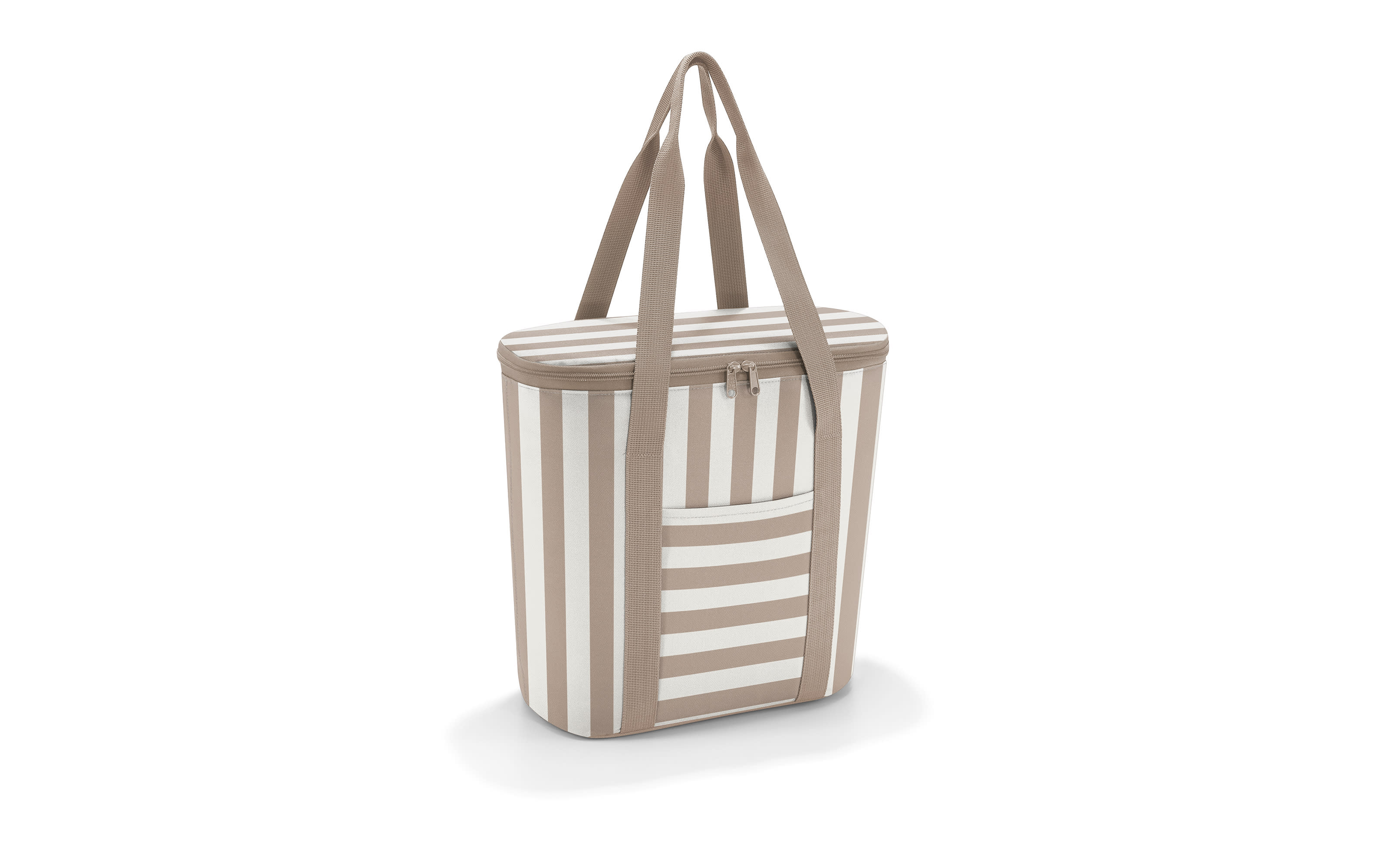 thermoshopper, braun/weiß, 38 x 35 cm 