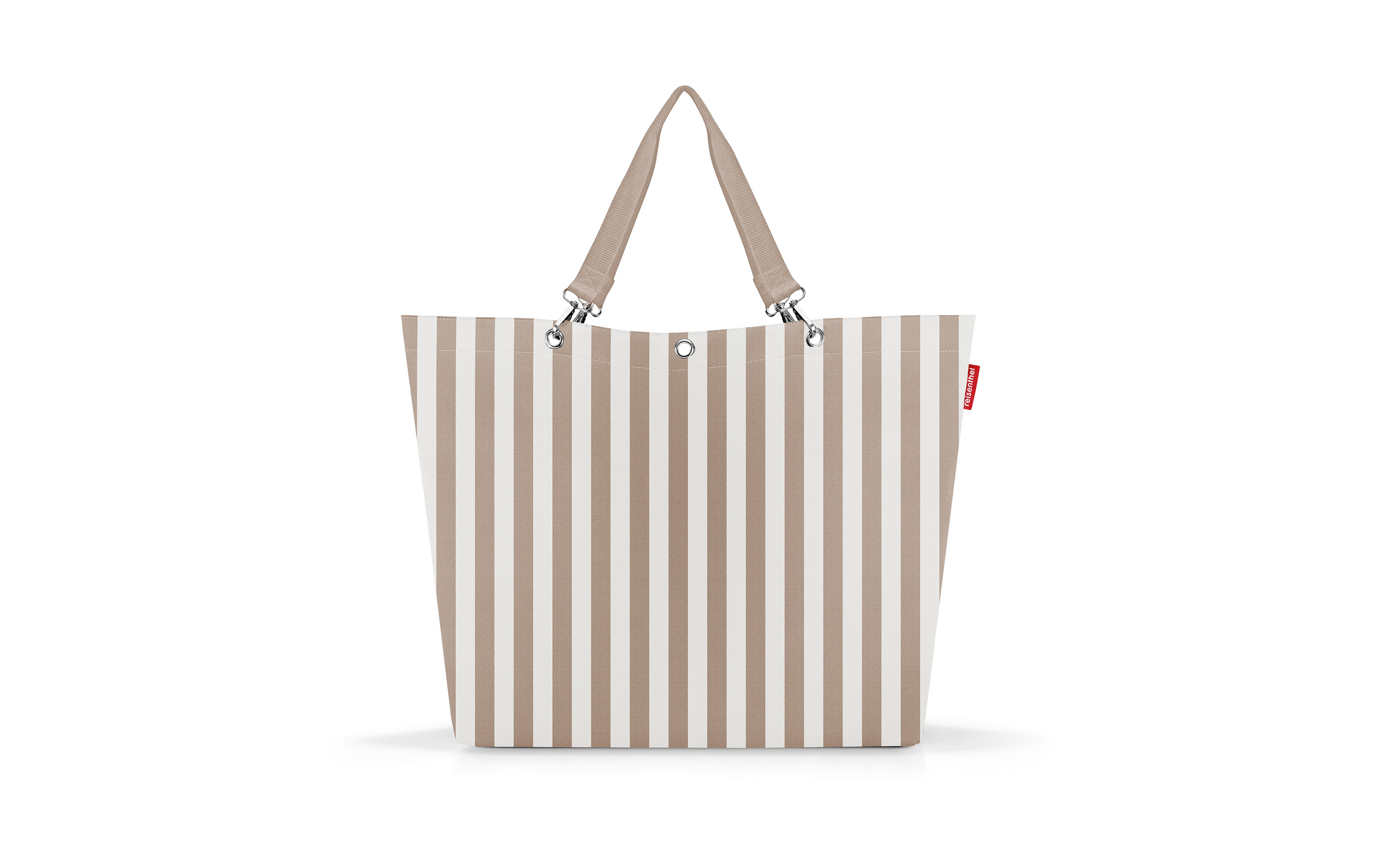 XL Shopper, beige/weiß, 68 x 45,5 cm
