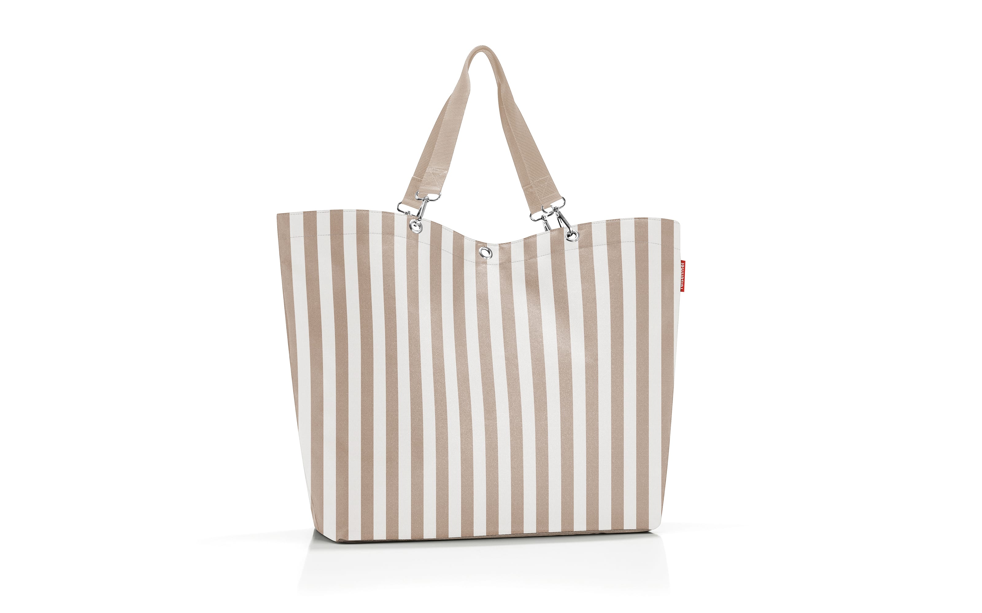 XL Shopper, beige/weiß, 68 x 45,5 cm