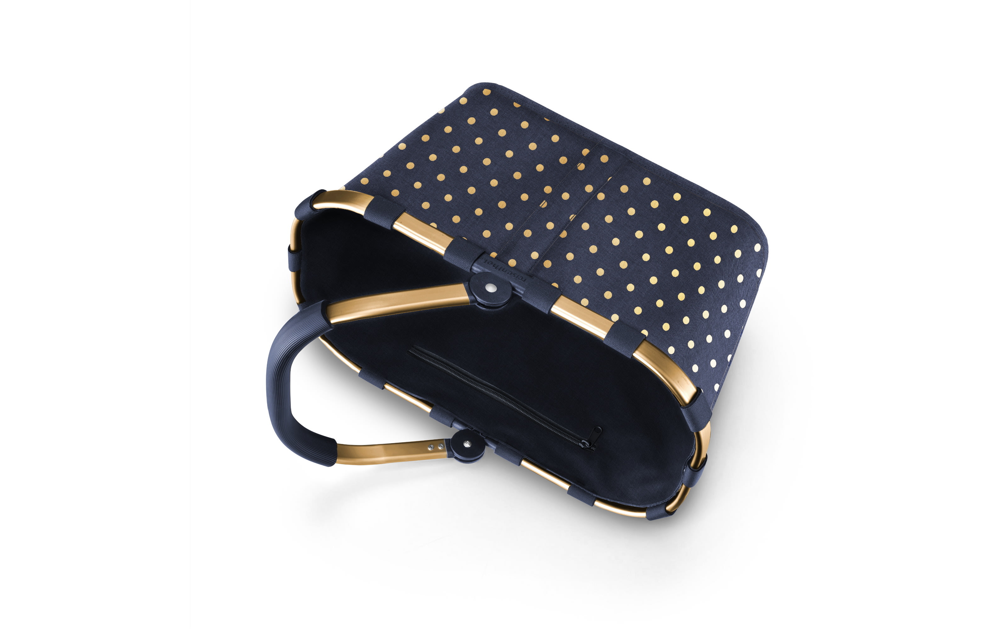 Carrybag, metallic dots blue, 22 Liter