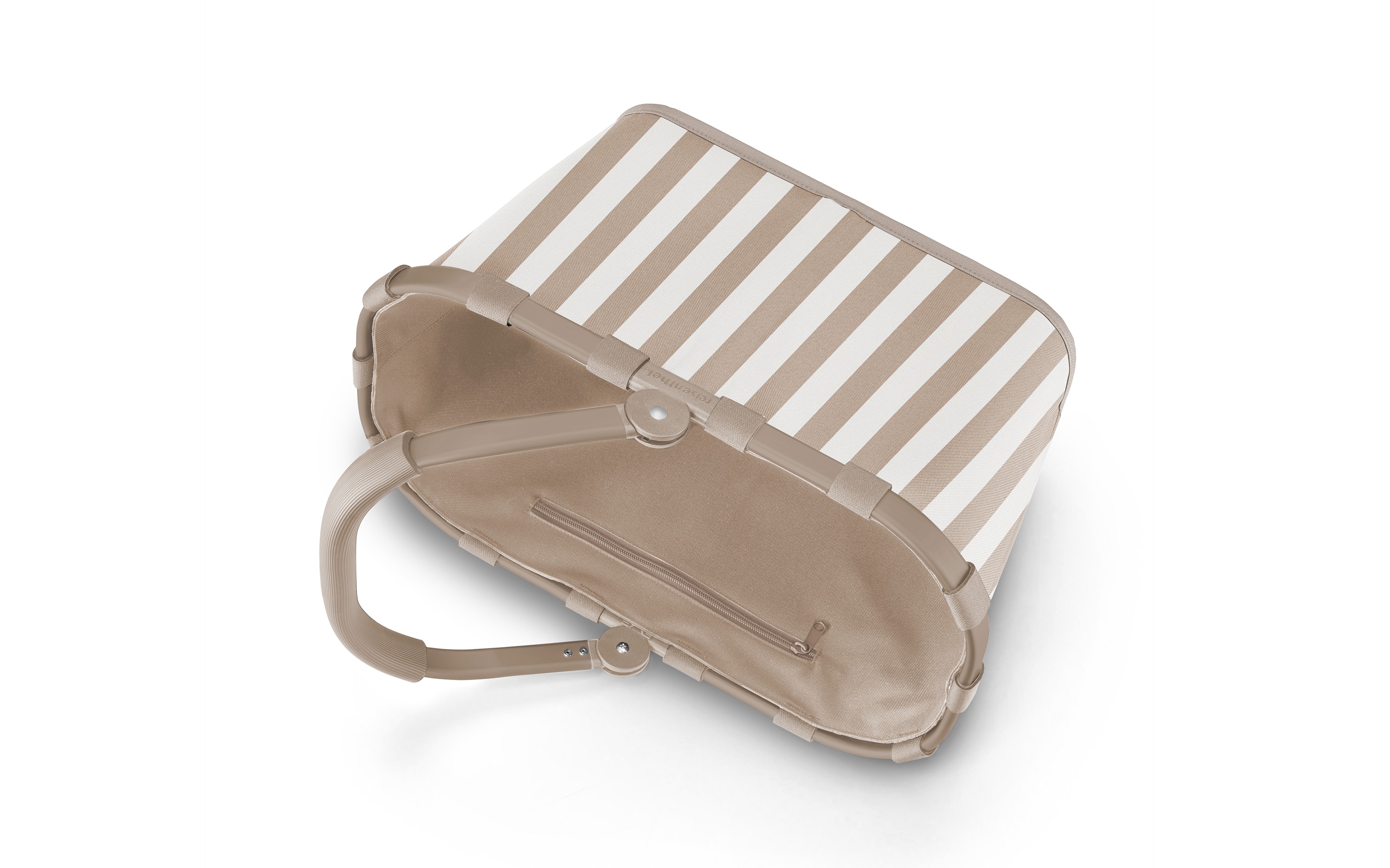 carrybag, beige/weiß, 48 x 29 cm