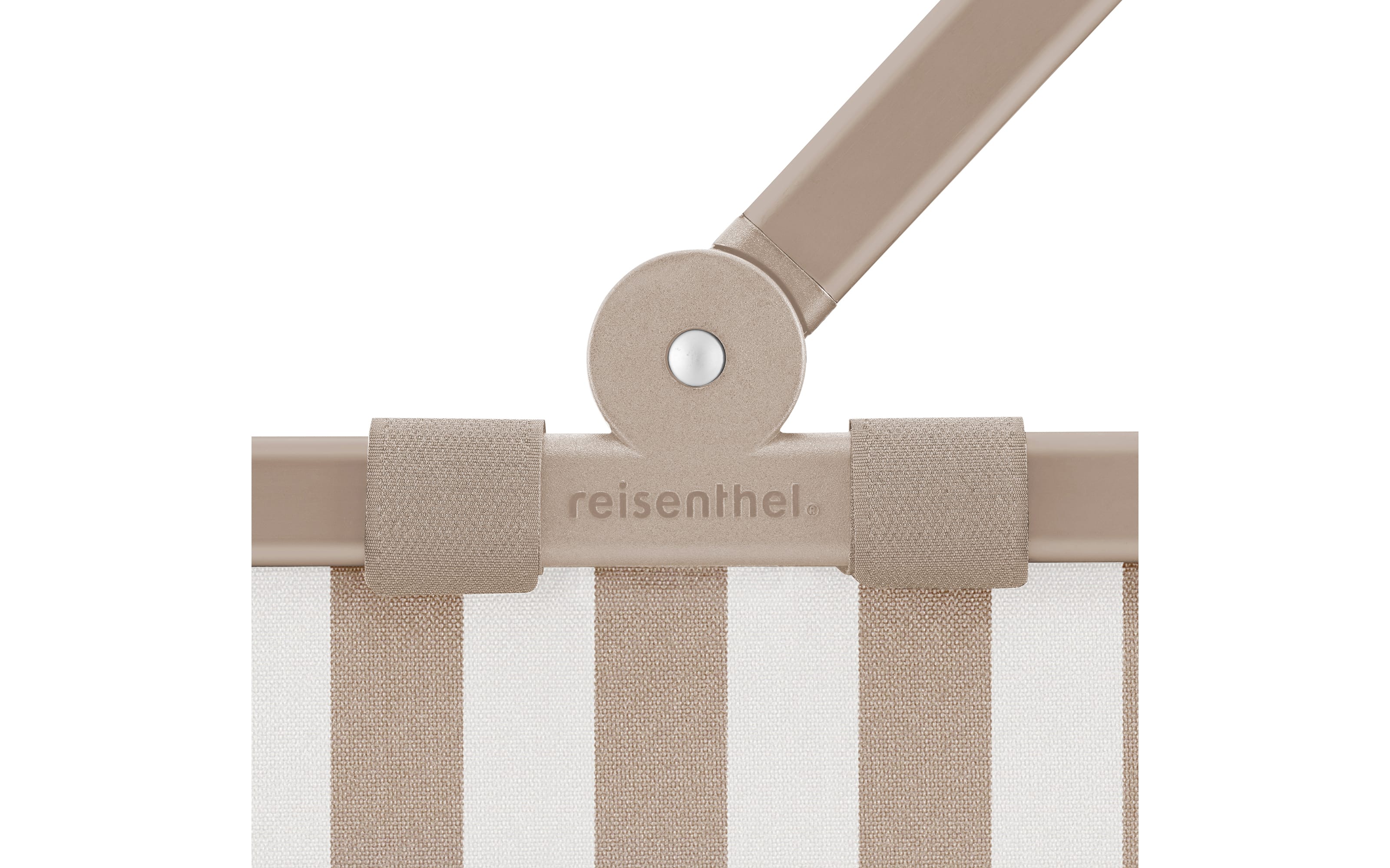 carrybag, beige/weiß, 48 x 29 cm