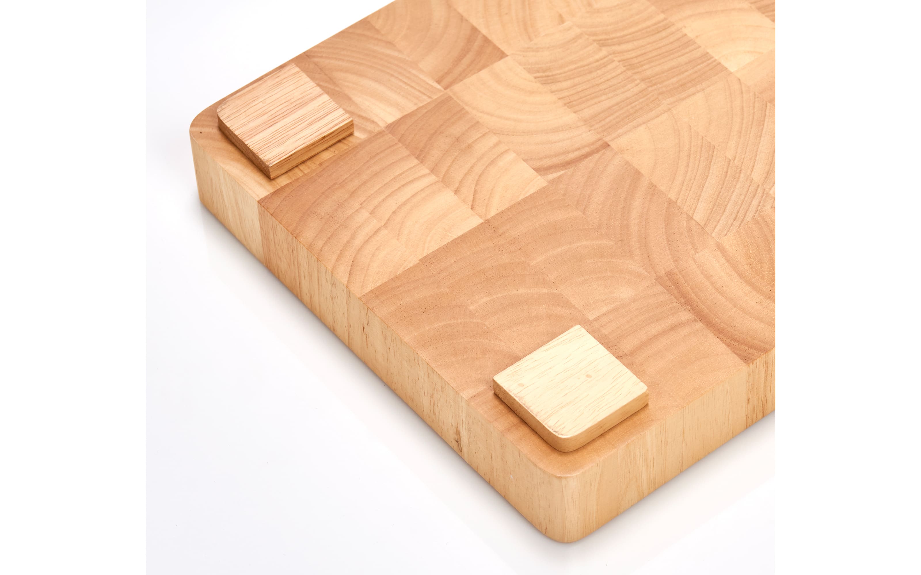 Hackblock Gummibaum, hellbraun, 42 x 27 cm