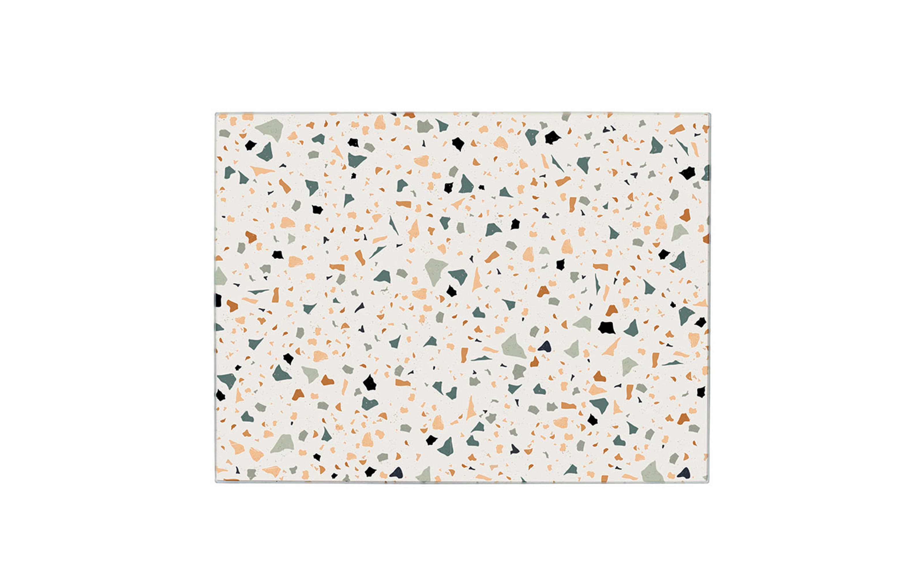 Glasschneideplatte Terrazzo, bunt, 40 x 30 cm