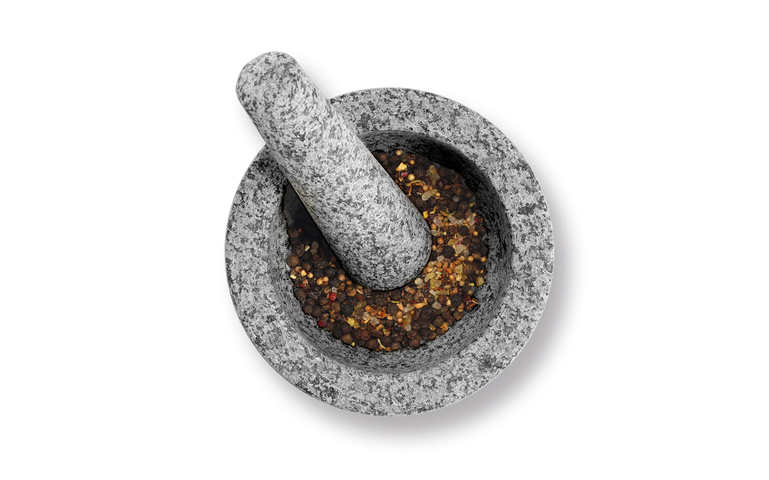 Mörser & Stößel-Set, Granit, 14 cm