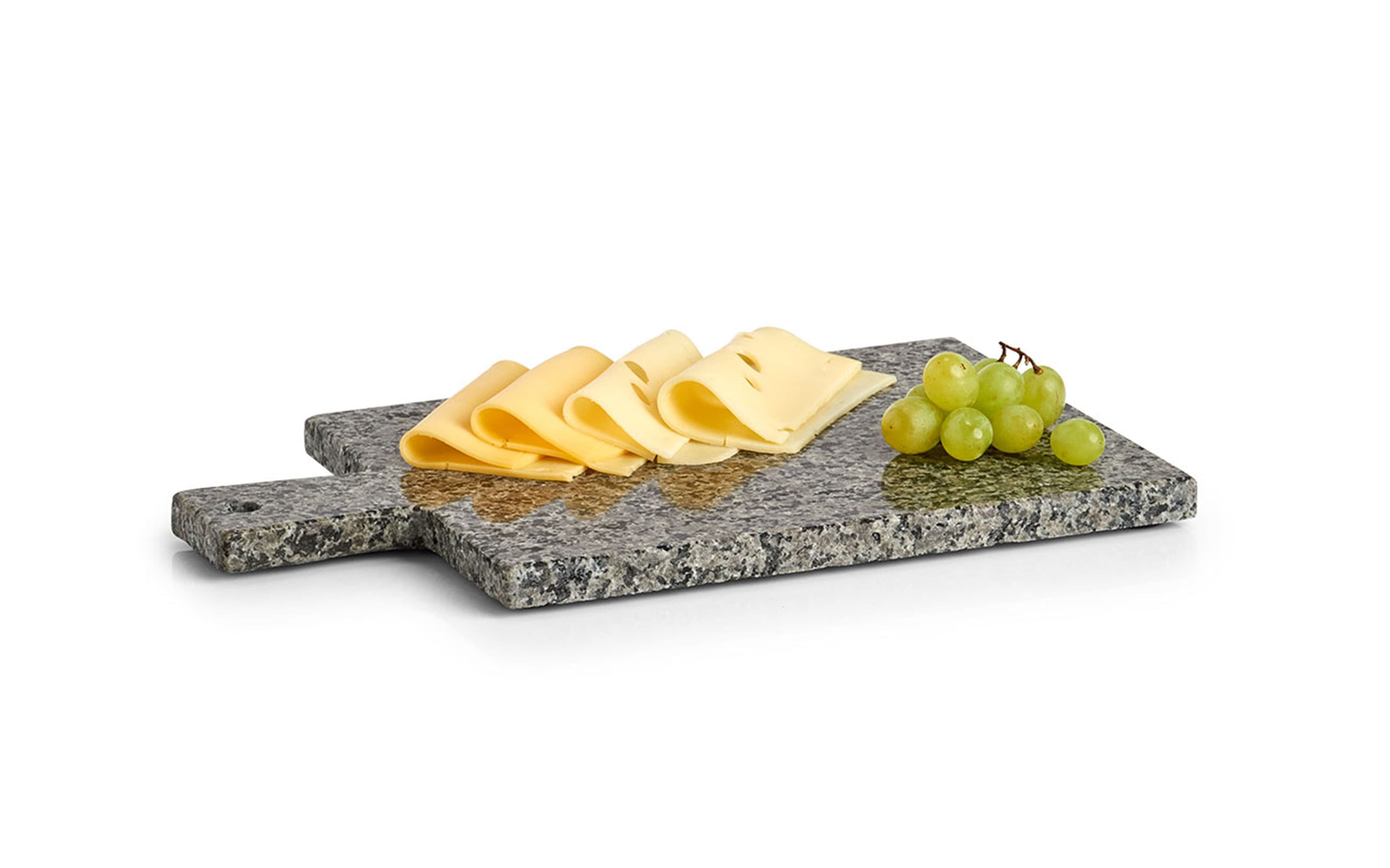 Servierplatte Granit, anthrazit, 30 x 18 cm