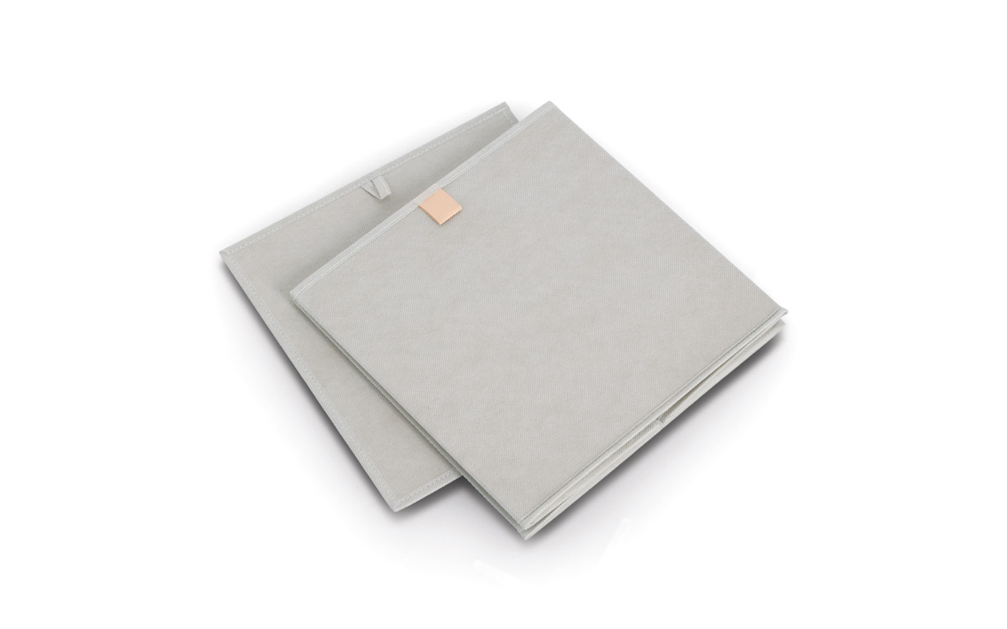 Aufbewahrungsbox Vlies, grau, 32 x 32 cm