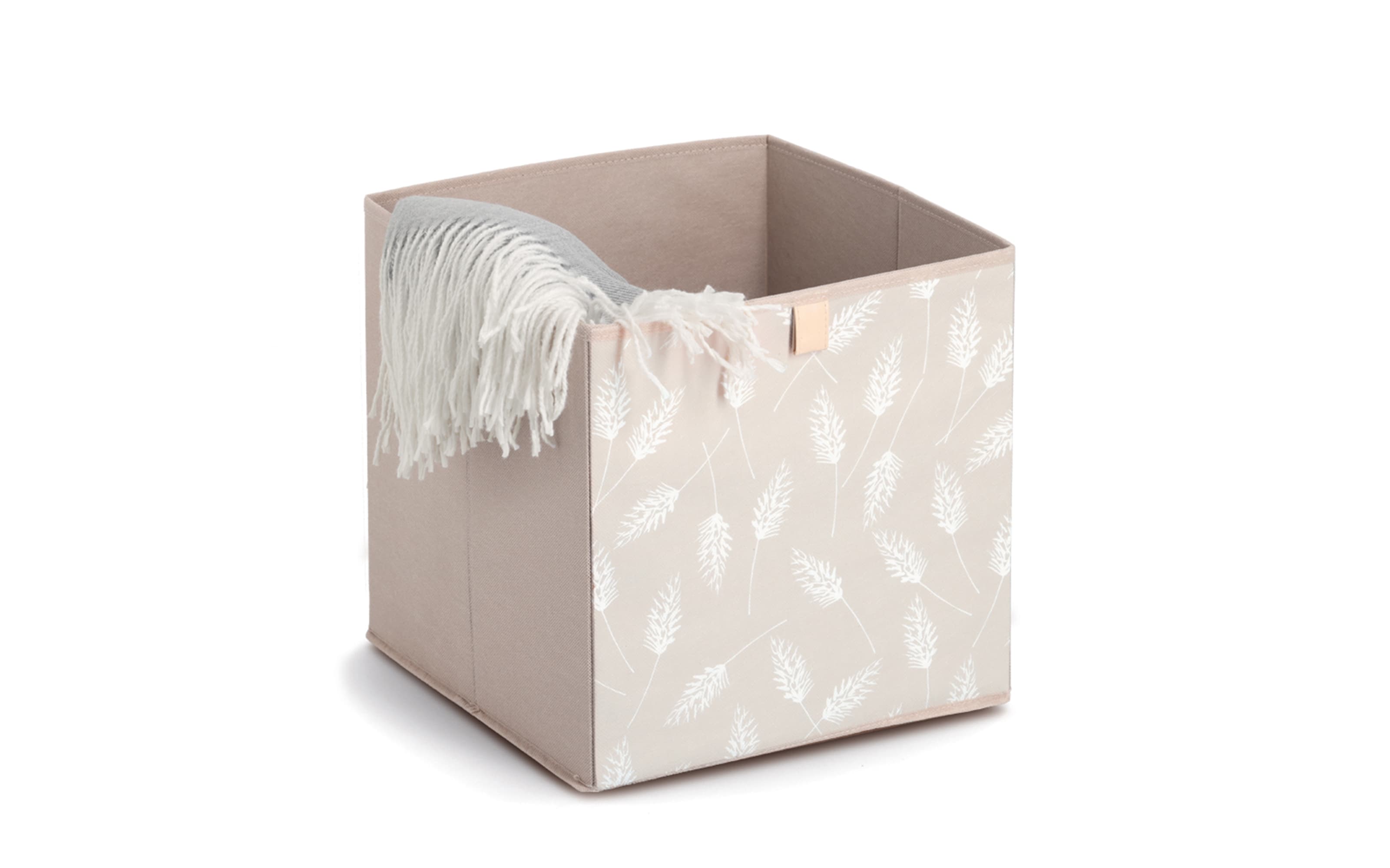 Aufbewahrungsbox Vlies, beige, 32 x 32 cm